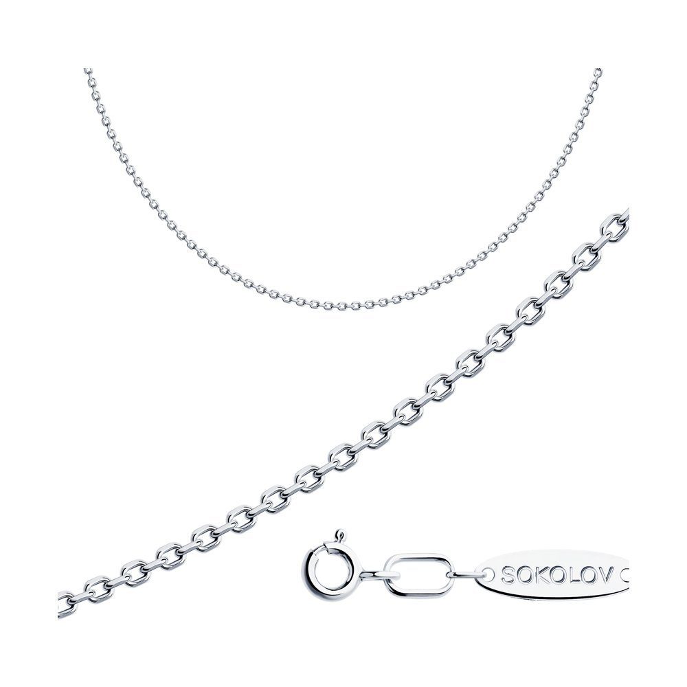 Silberkette Damen Silber Silberschmuck Ketten inkl. 968030604 Ankerkette Herren Halskette (1-tlg., für Schmuckbox), 925 Zolotoy &