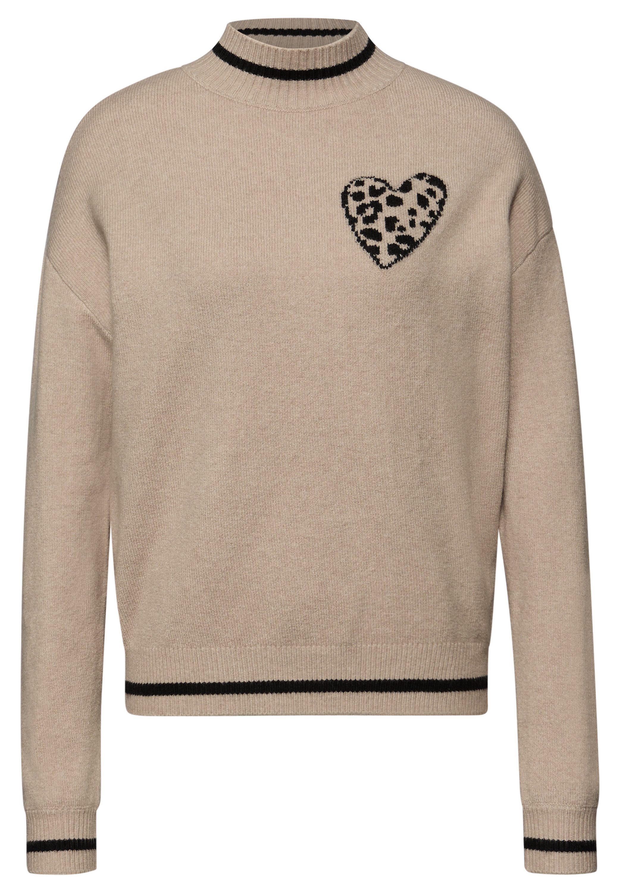 STREET ONE STUDIO Longpullover mit Leomuster