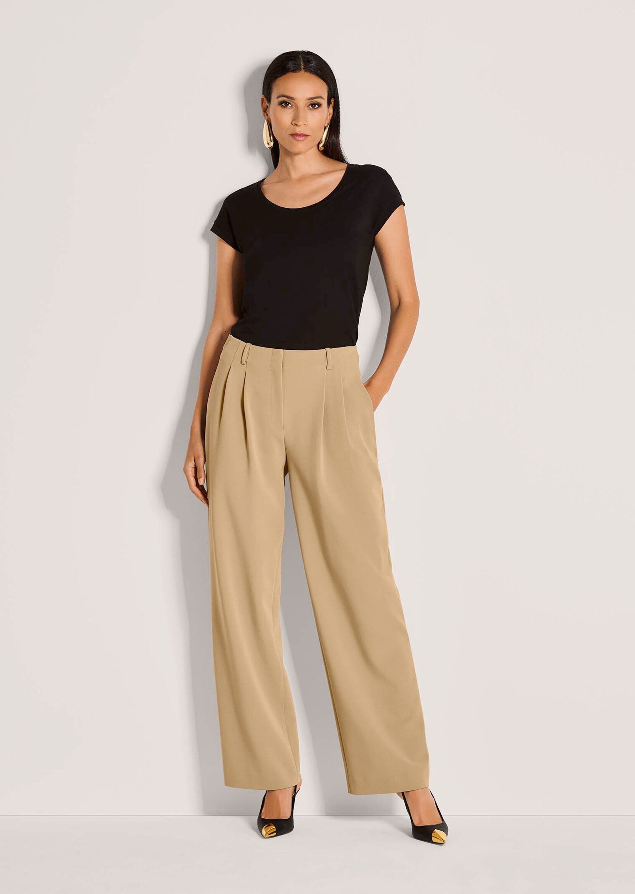 MADELEINE Bundfaltenhose Palazzohose mit weitem Bein günstig online kaufen