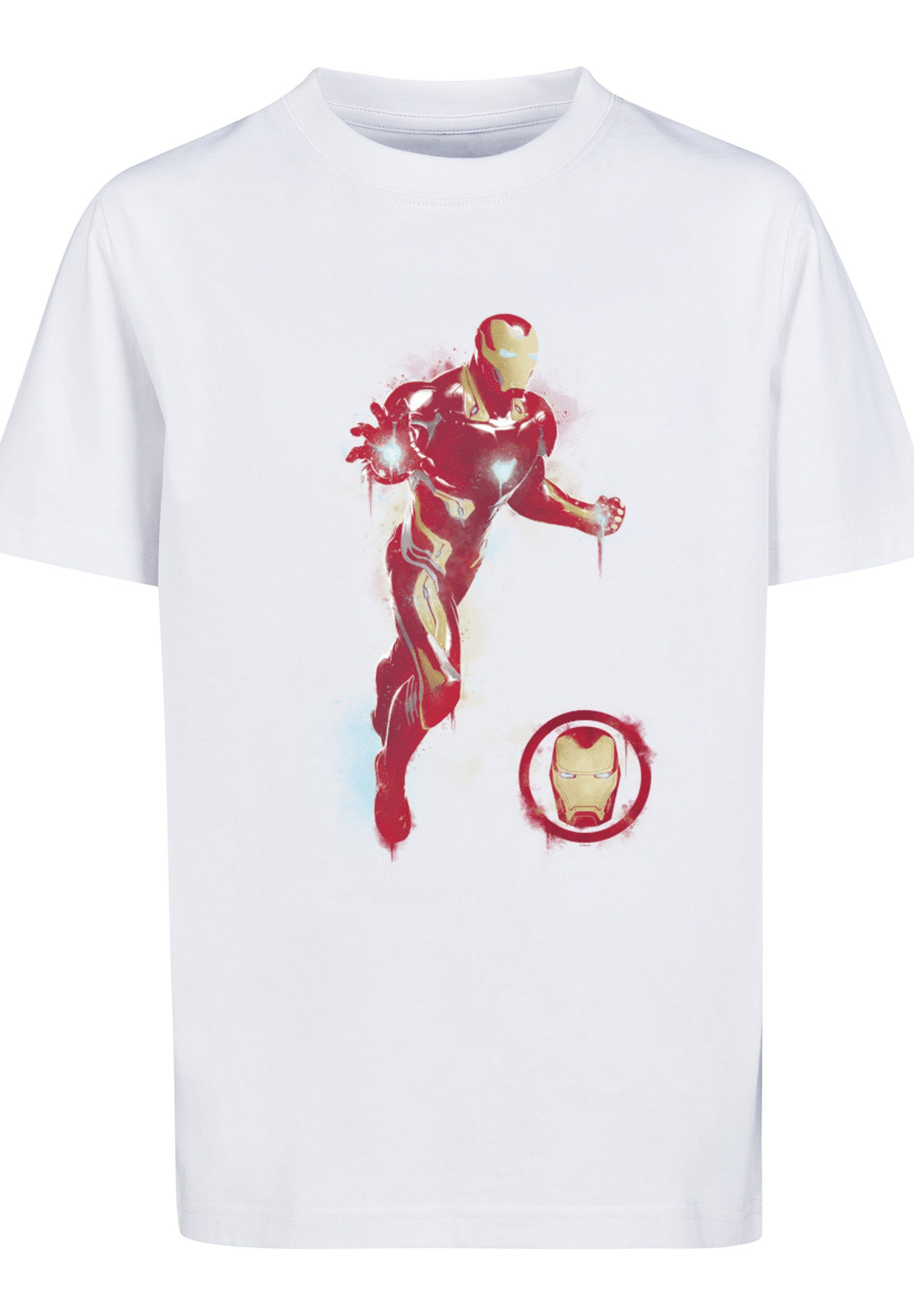 Kinder,Premium T-Shirt Avengers Merch,Jungen,Mädchen,Logo Painted Man Marvel Iron Unisex Endgame Print F4NT4STIC