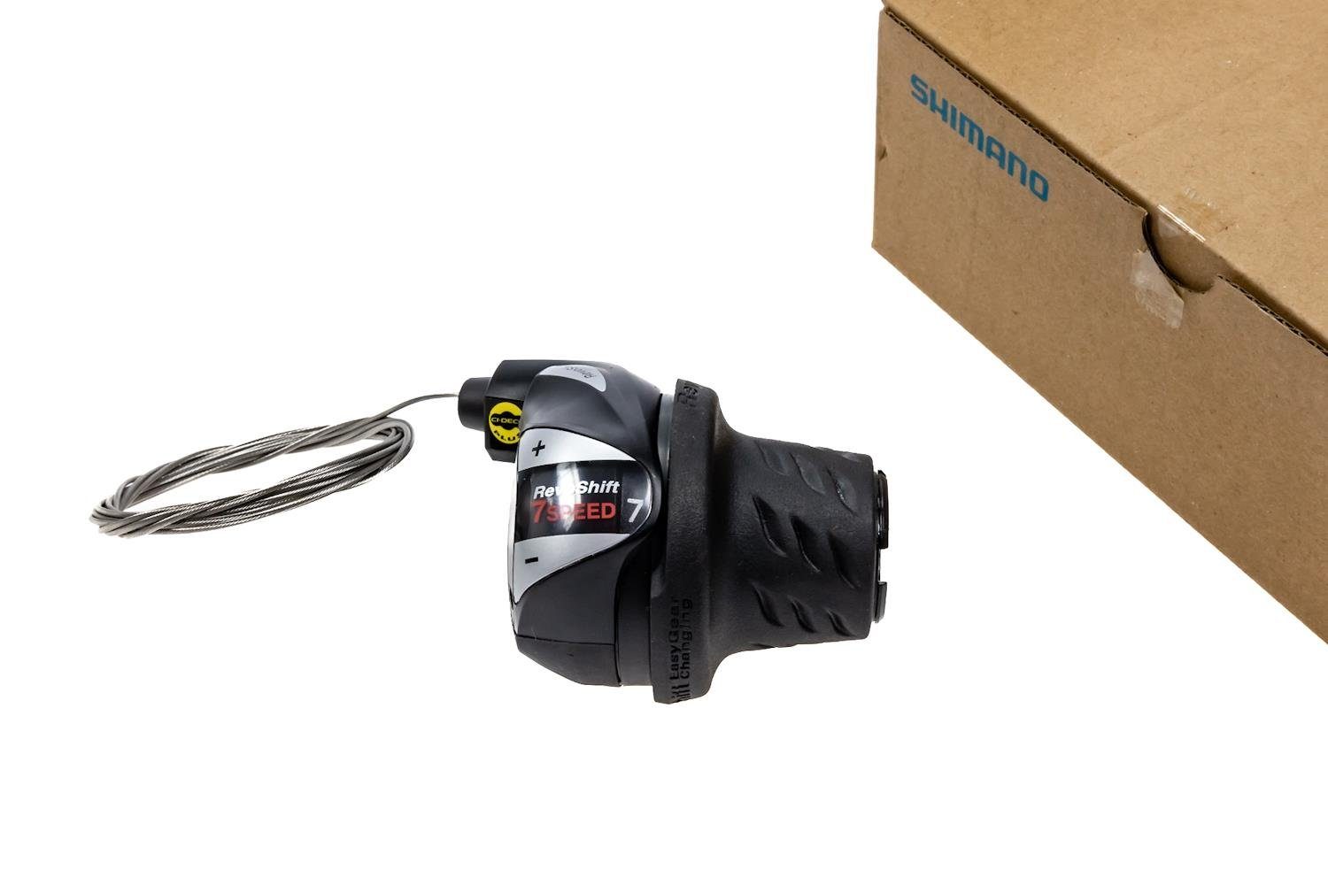 Shimano Schaltung Shimano 7-fach Revoshift Schaltung inkl. Schaltzug Ketteschaltung