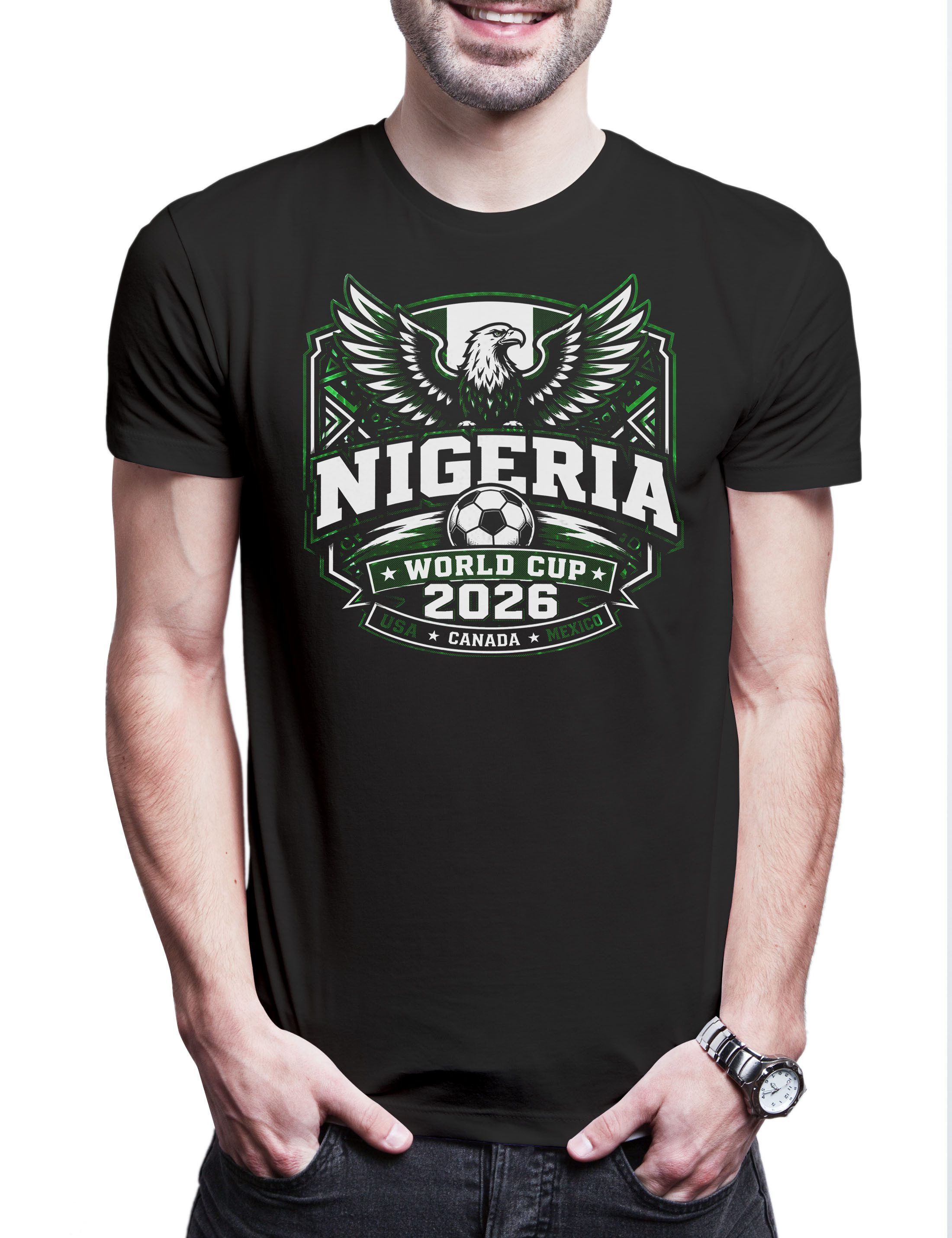 Urban Backwoods Print-Shirt Team Nigeria 1 Herren T-Shirt Naija Lagos Yoruba Abuja Super Eagles (1-tlg) Nollywood Fußball WM Soccer