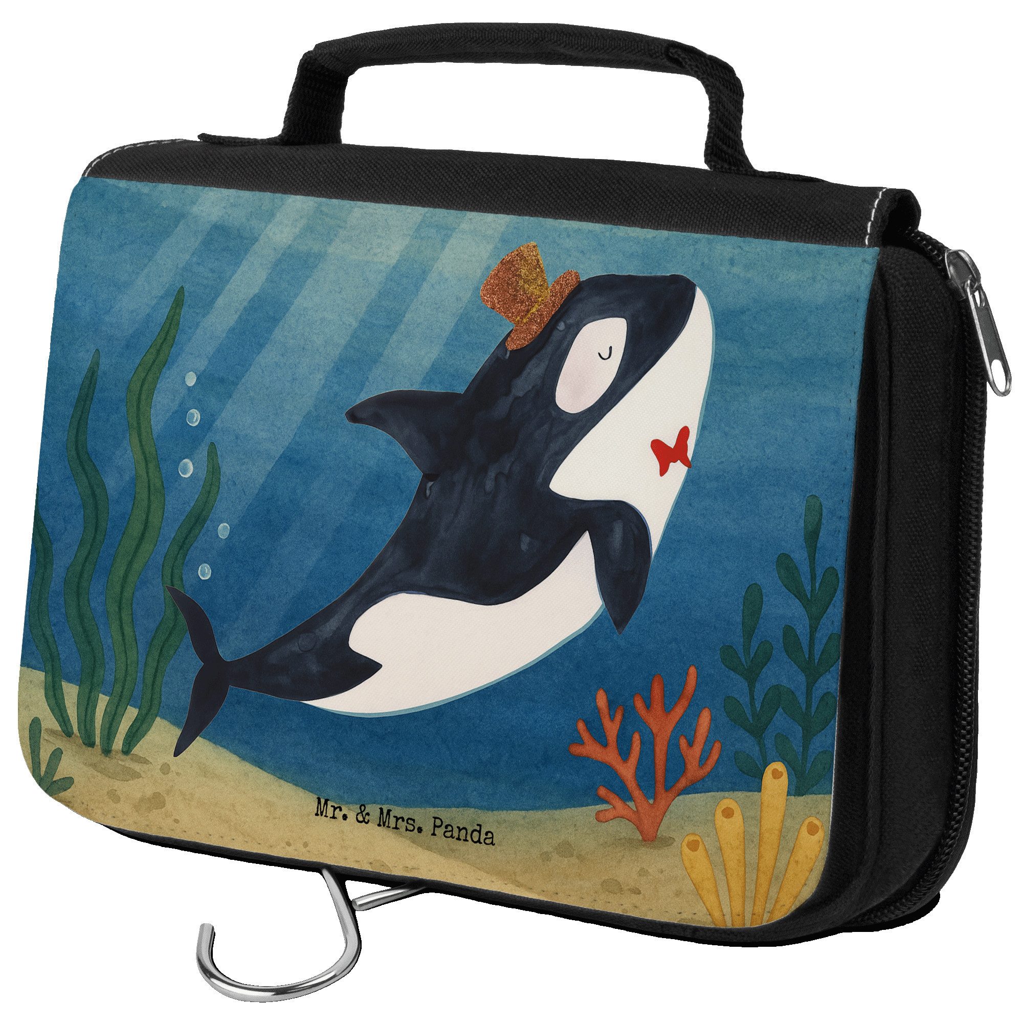 Kulturbeutel Orca Zylinder Design, kosmetiktäschchen, Weiß, badtasche, kulturtäsch