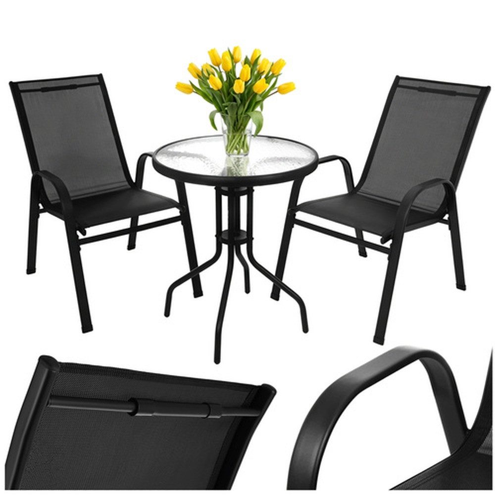 Gardlov Gartenlounge-Set Gartenmöbel Balkonmöbel, (Spar-Set, wetterfest), stapelbare Stühle, UV-beständige Materialien und einfache Reinigung