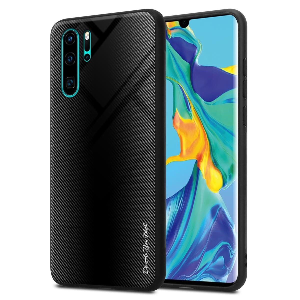 Cadorabo Handyhülle Huawei P30 PRO Huawei P30 PRO, Robustes Hard Case - Handy Schutzhülle - Hülle - Back Cover Bumper