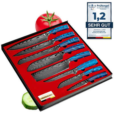 Küchenkompane Ножи-Set Asiatisches Ножиset Shiburu 8-teiliges Küchenmesser Set Premium (8-tlg)