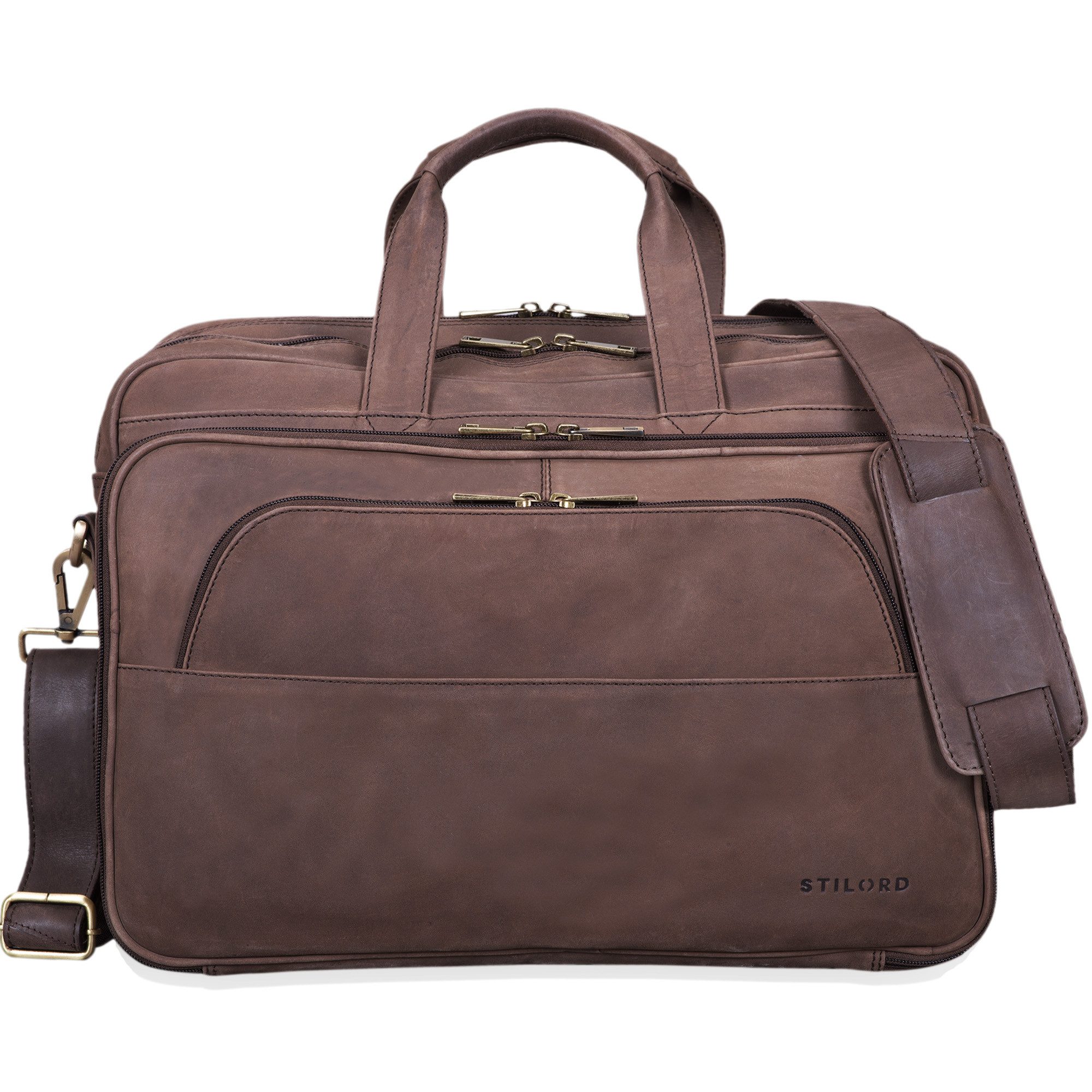 STILORD Aktentasche "Artemis" Vintage Lehrertasche Leder Aktentasche