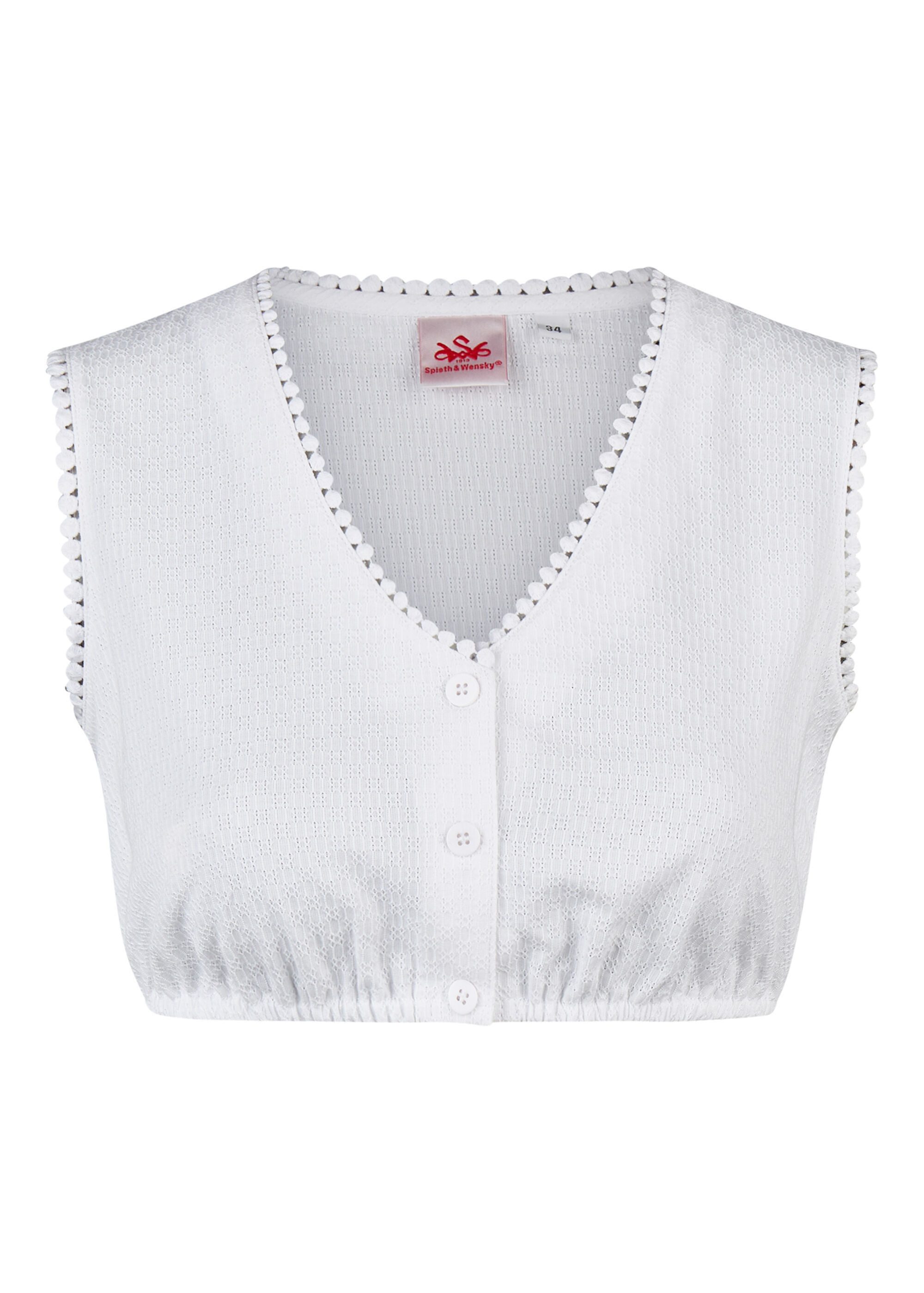 Spieth & Wensky Dirndlbluse Kandis (1-tlg) mit schulterfreiem Design