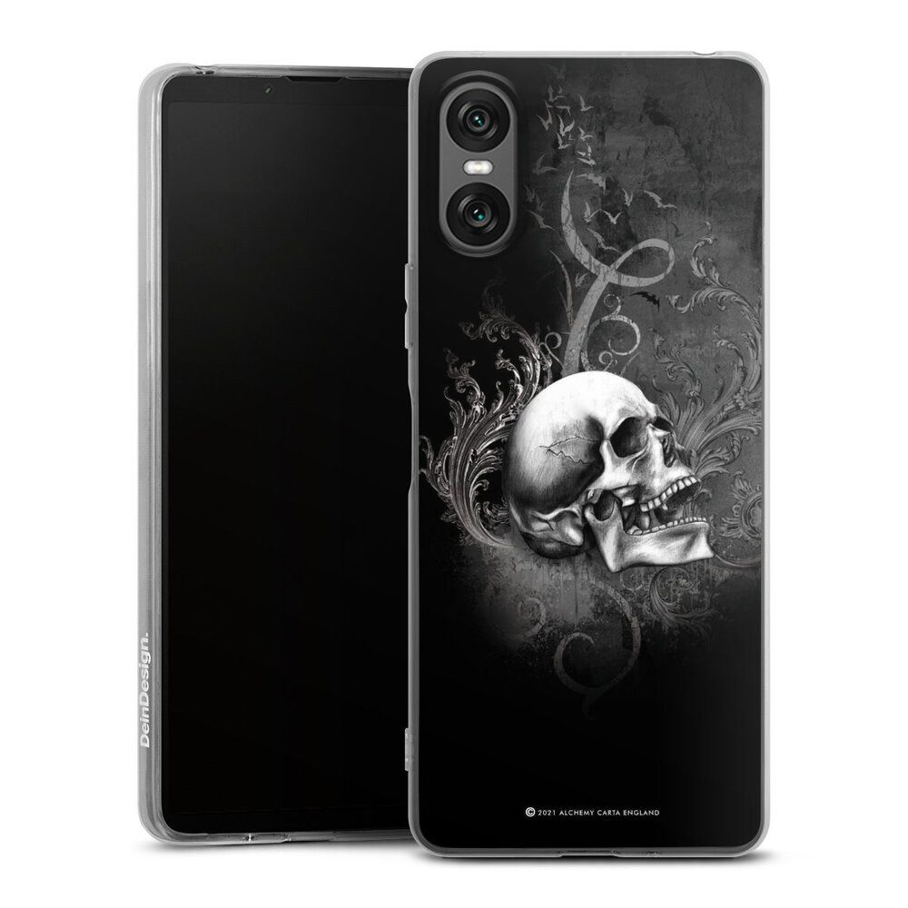 DeinDesign Handyhülle Gothic Schädel Totenköpfe De Profundis, Sony Xperia 10 VI Silikon Hülle Bumper Case Handy Schutzhülle