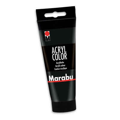 Marabu Acrylfarbe Marabu Acrylfarbe Acryl Color, 100 ml, schwarz 073