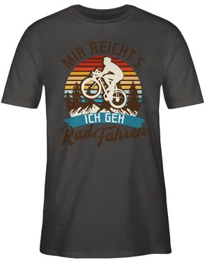 Shirtracer T-Shirt Mir reicht's ich geh Rad fahren - Mountainbike Geschenk Fahrrad Fahrrad Bekleidung Radsport