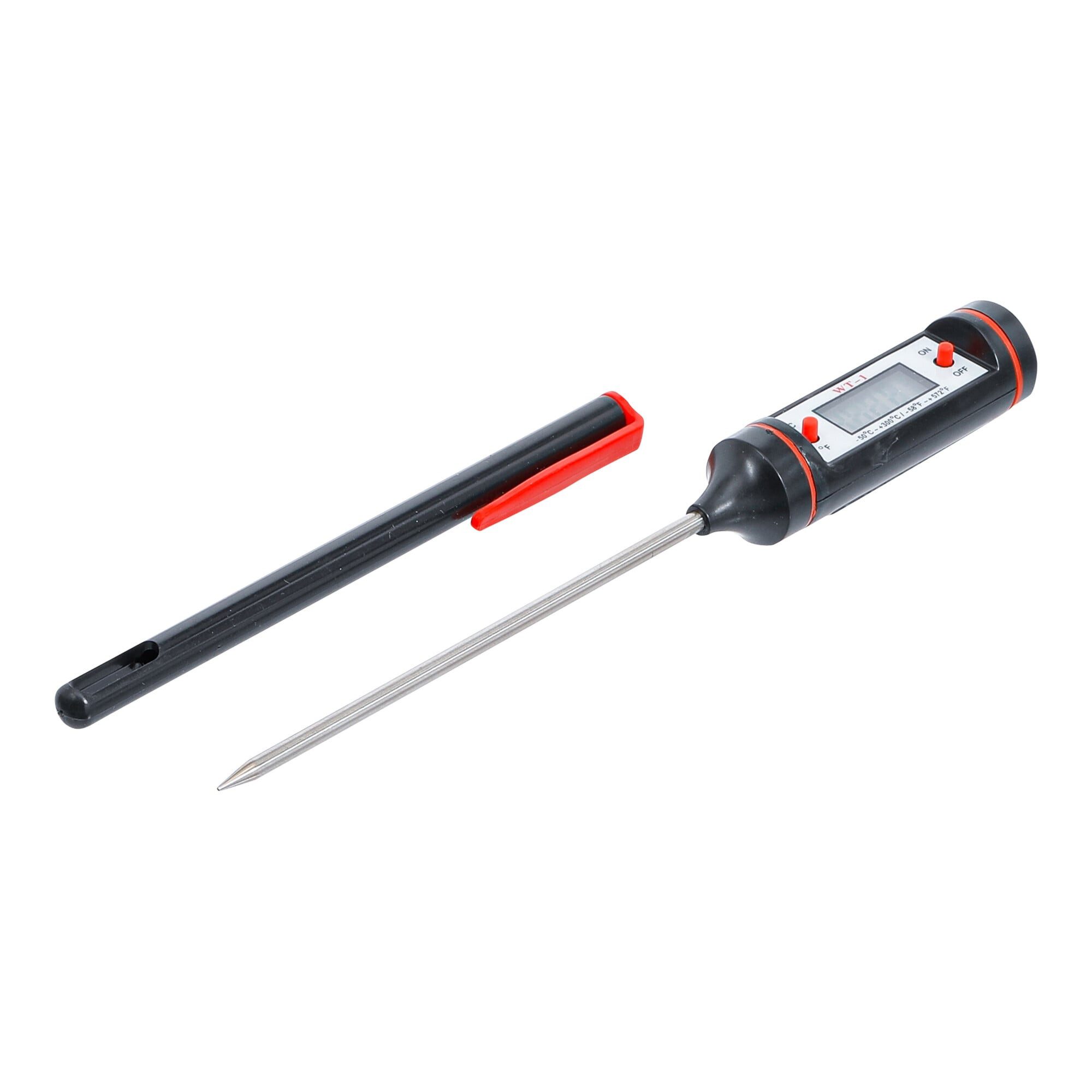 BGS technic Infrarot-Thermometer BGS Digital-Thermometer mit Edelstahl-Messsonde 8714