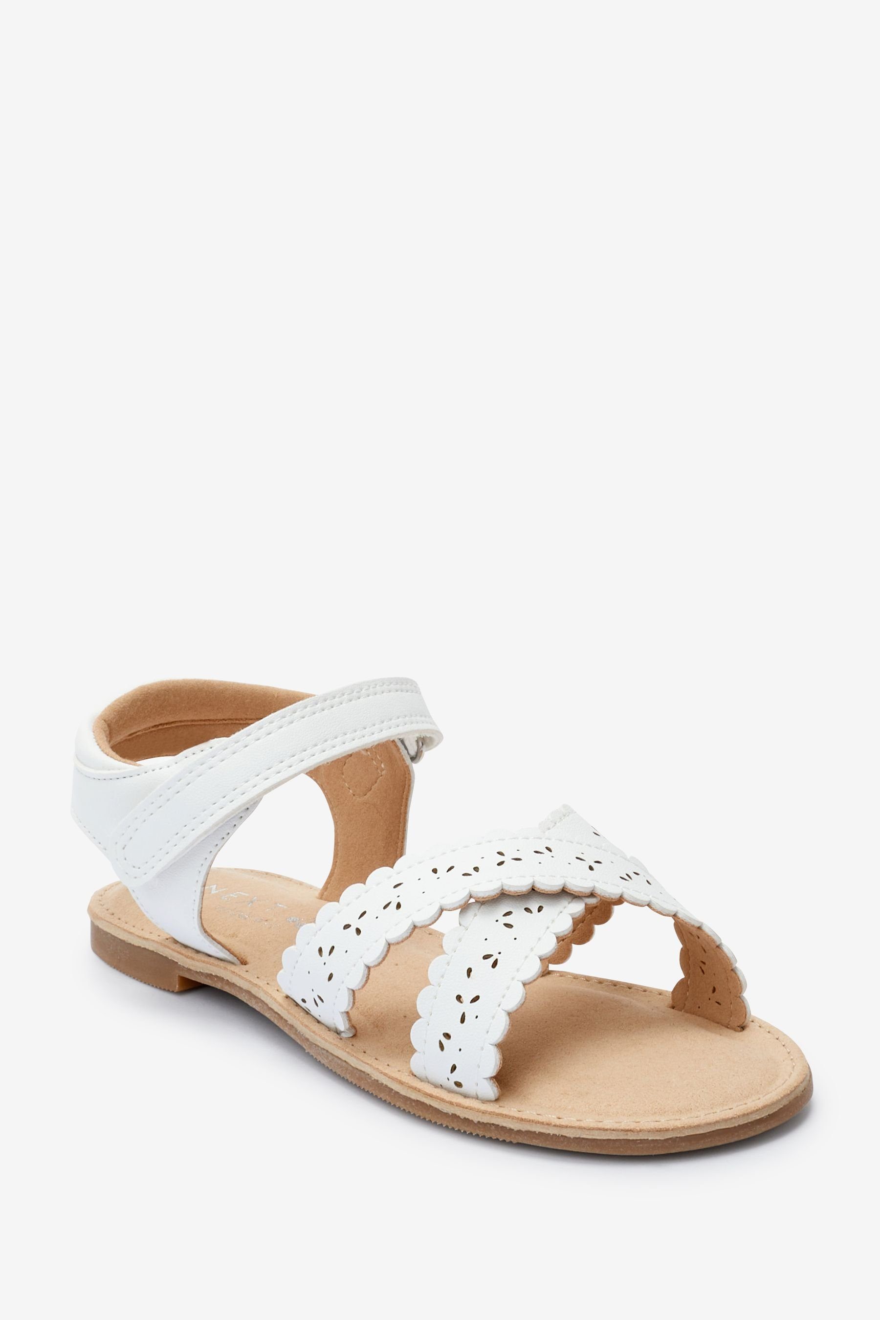 (1-tlg) Bogenkante White - Passform mit Sandale Next Sandalen Breite