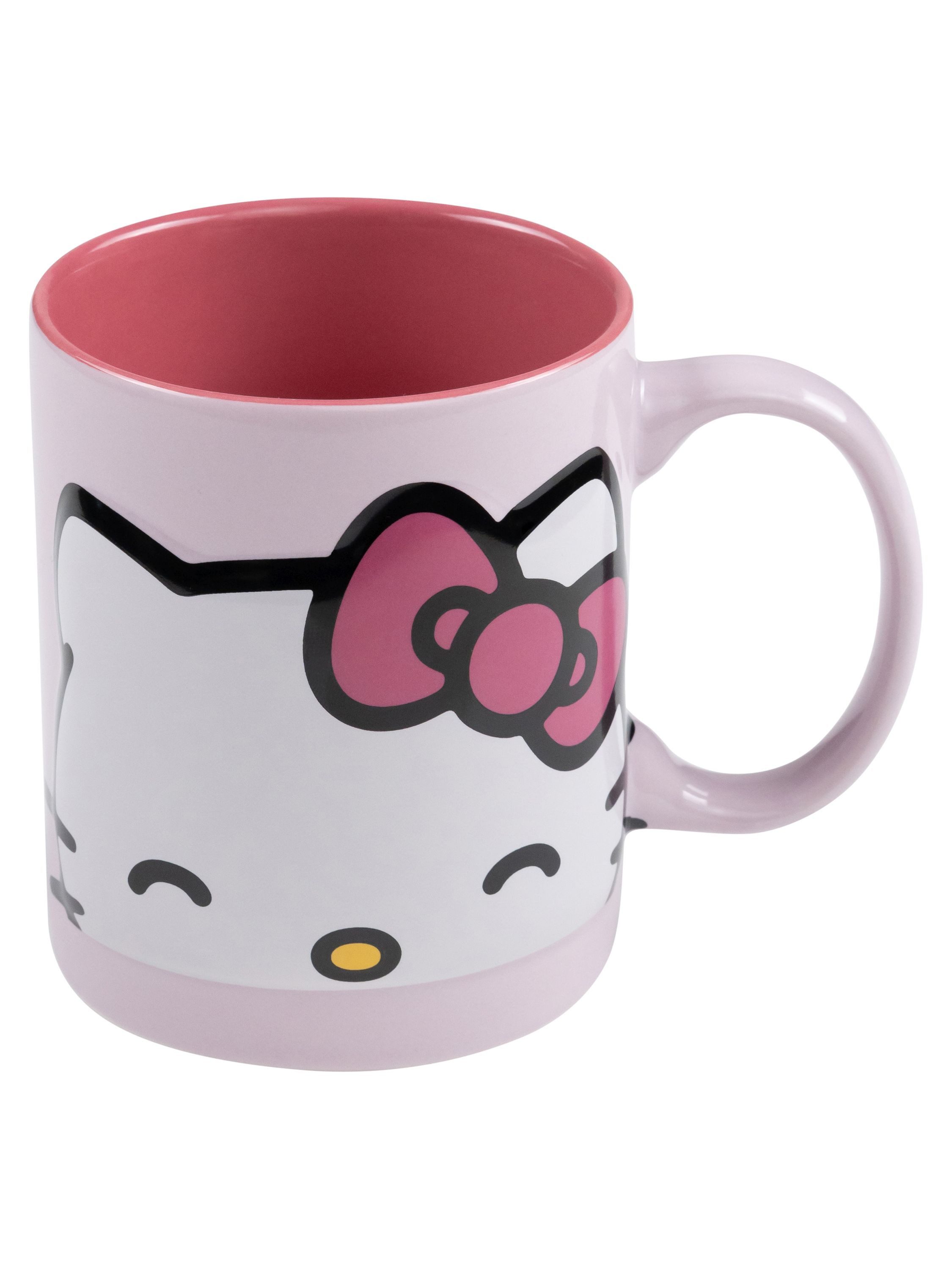 United Labels® Tasse Hello Kitty 3D Tasse Kaffeetasse Becher Kaffeebecher 320 ml, Keramik
