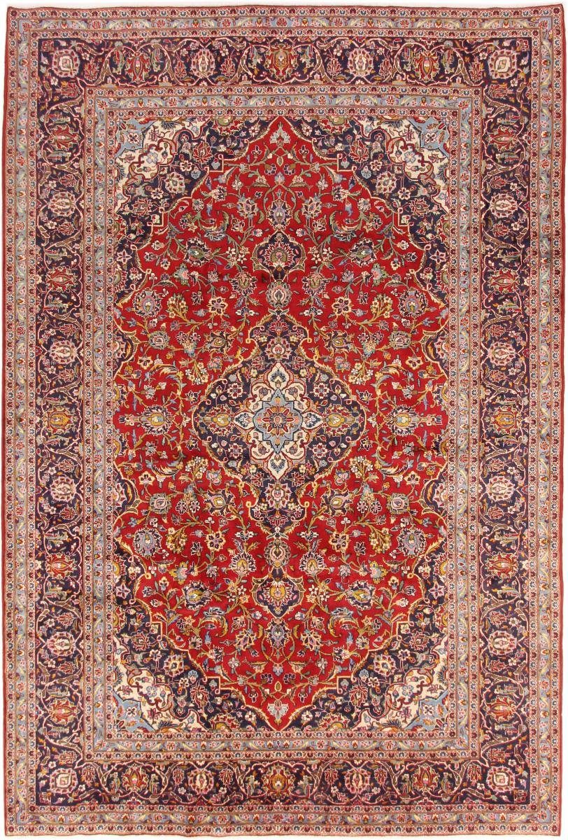 Orientteppich Keshan 245x361 Handgeknüpfter Orientteppich / Perserteppich, Nain Trading, rechteckig, Höhe: 12 mm