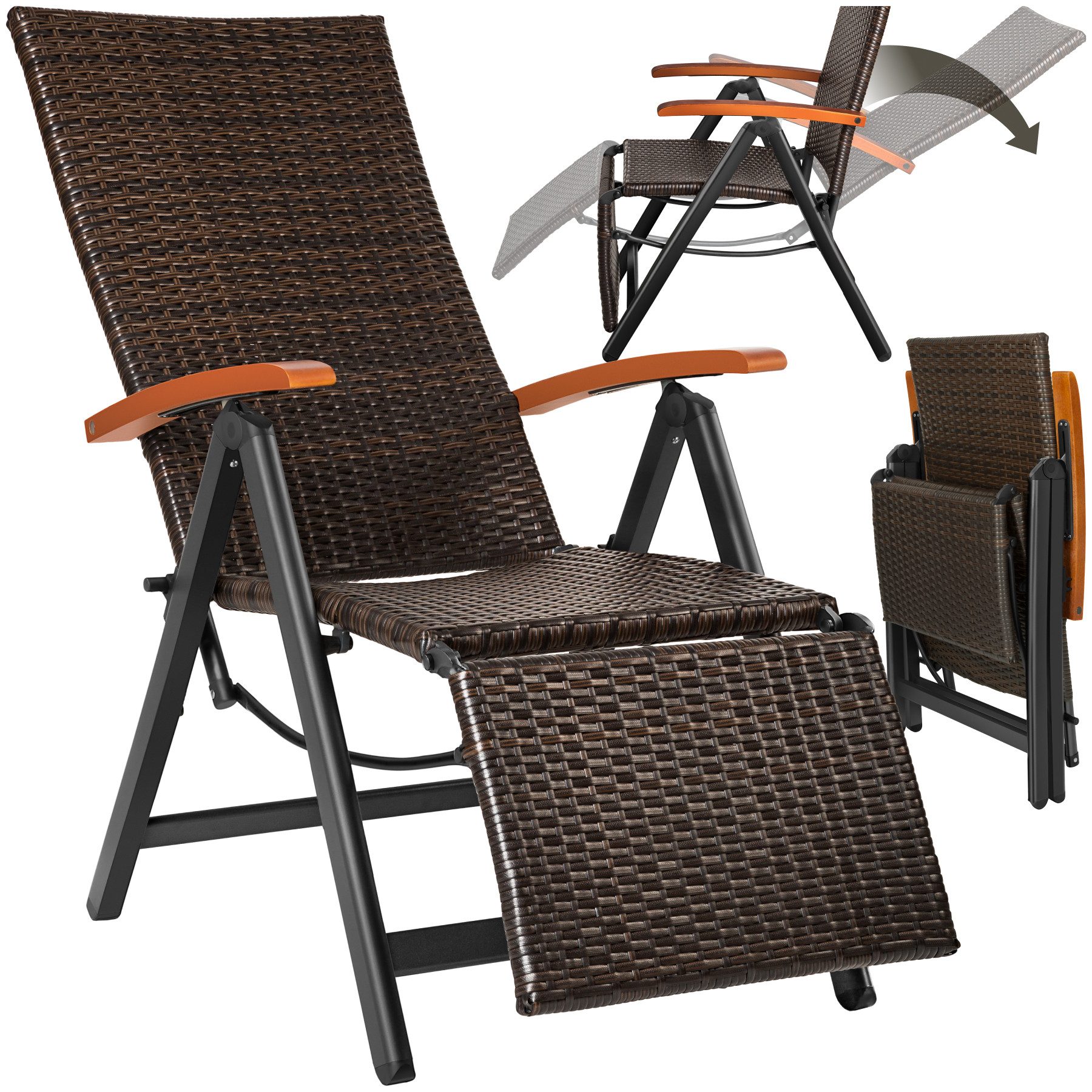 tectake Rattanstuhl Brisbane (Set, 1 St), günstig online kaufen