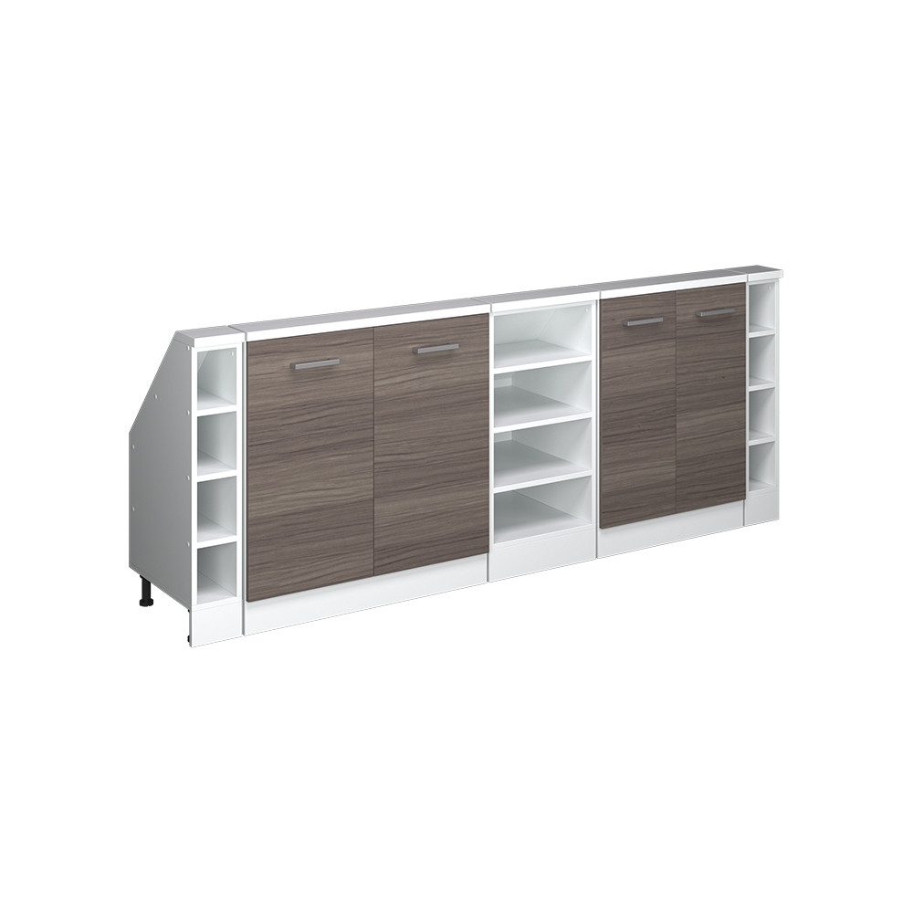 Vicco Unterschrank R-Line, Edelgrau/Weiß, 215 cm günstig online kaufen