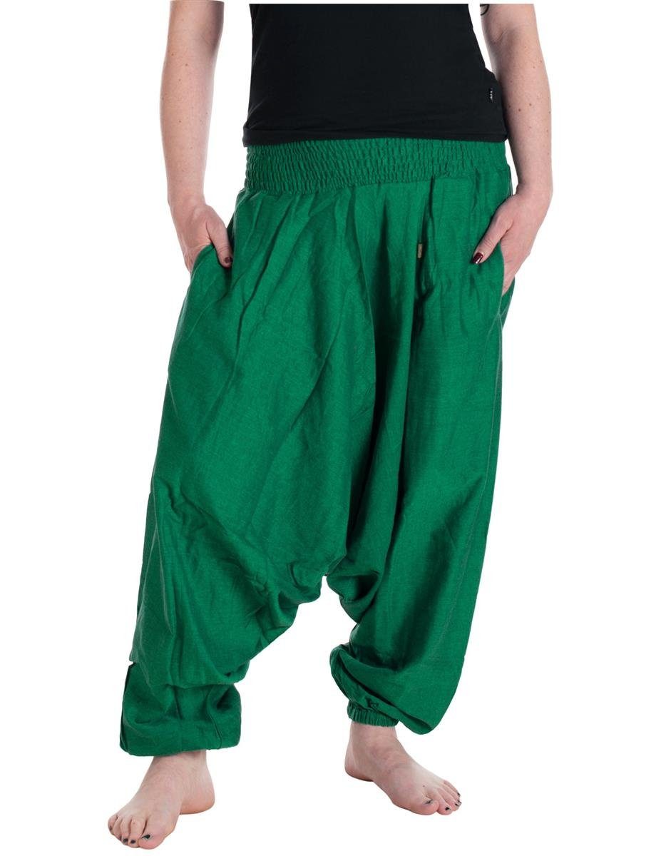Vishes Haremshose Unisex Haremshose Einfarbig Einheitsgröße 34-46 Orientalisch, Yoga, Festival, Hippie Style