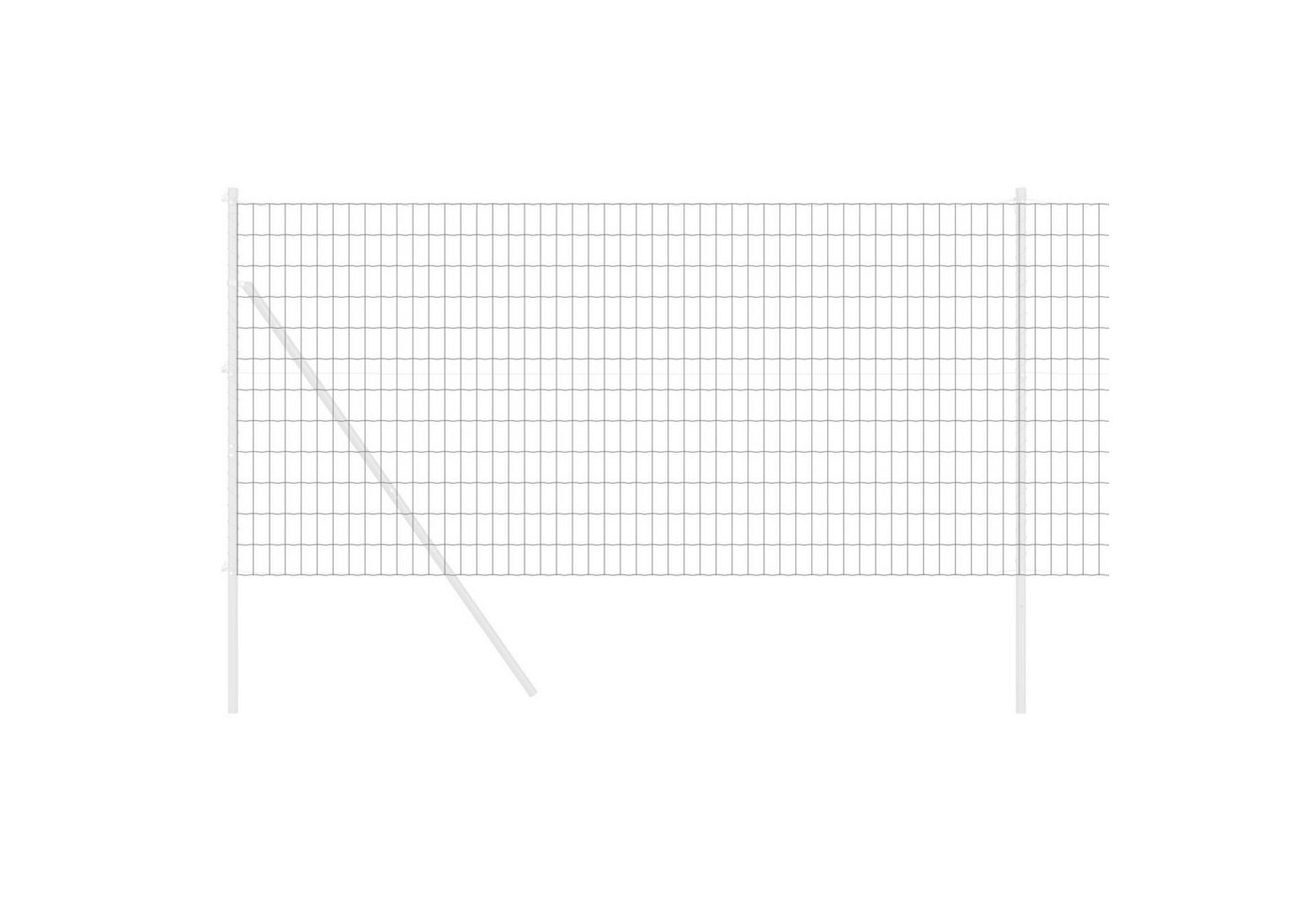 Thumbnail - vidaXL Gartenzaun Eurozaun Grau 1,2x25 m Stahl, (1-St)