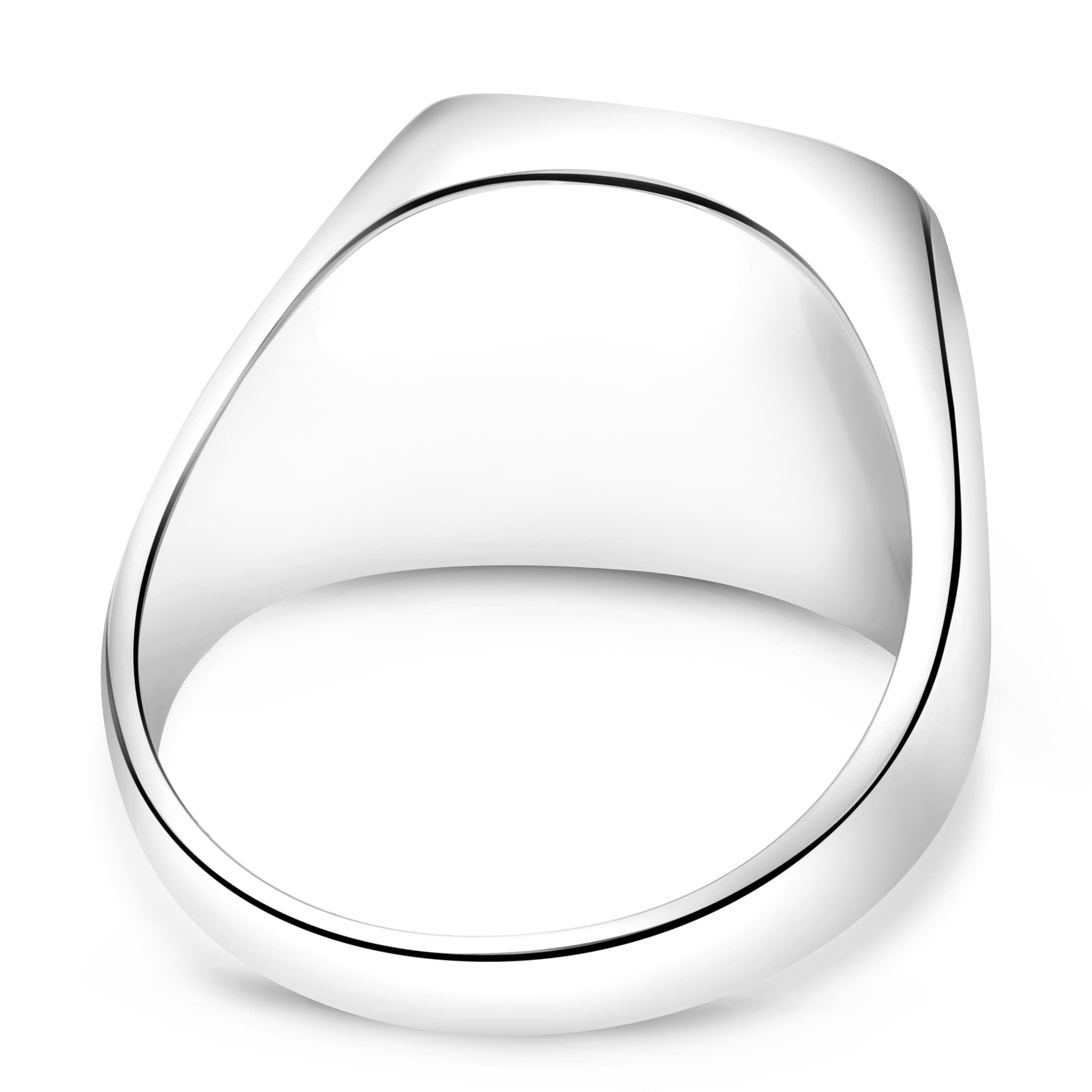 Siegelring Siegelring Lapislazuli Blau Massiv 925er Sterling Silber, Made in Italy für Damen und Herren