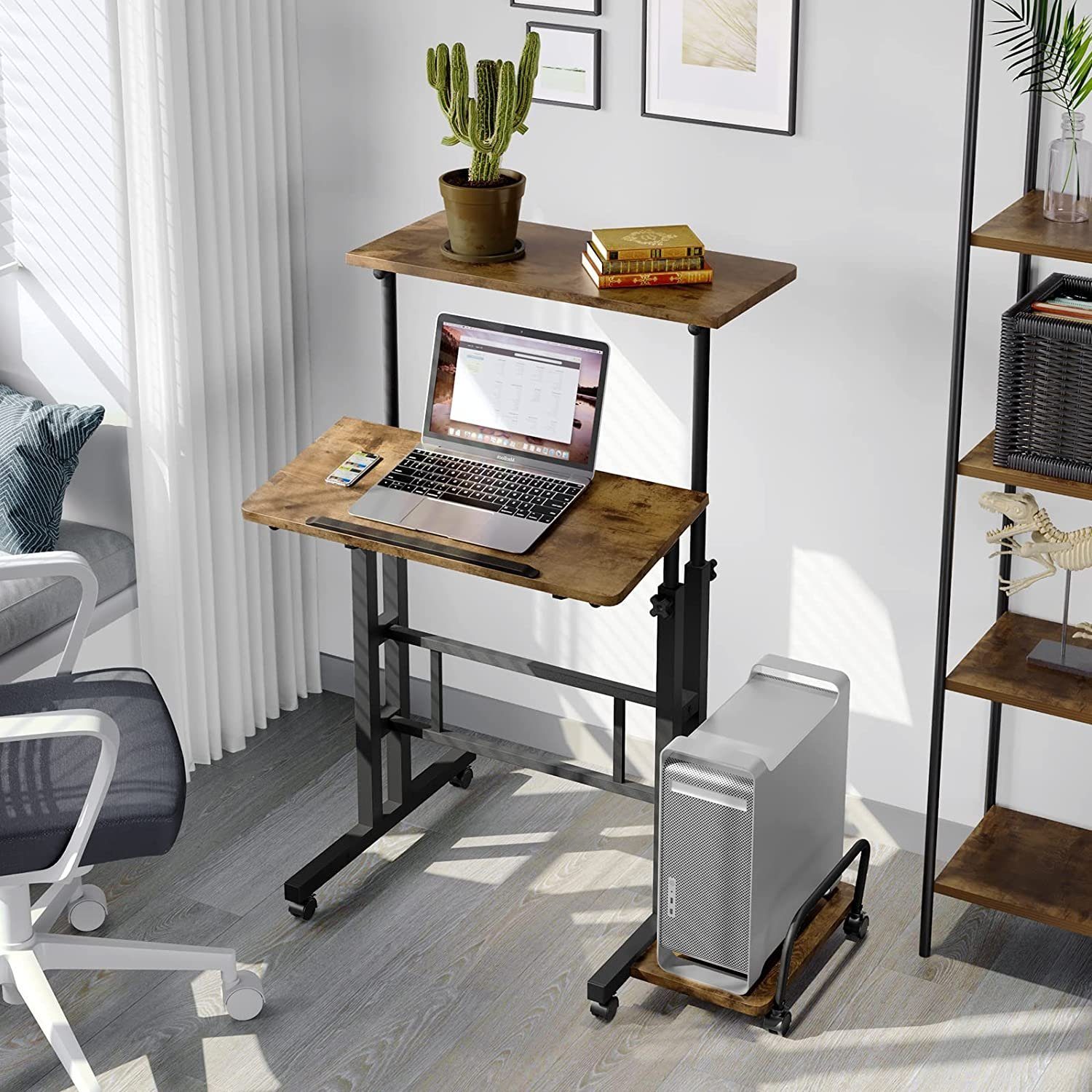 Dripex Stehpult Höhenverstellbar Laptoptisch mit Rollen günstig online kaufen