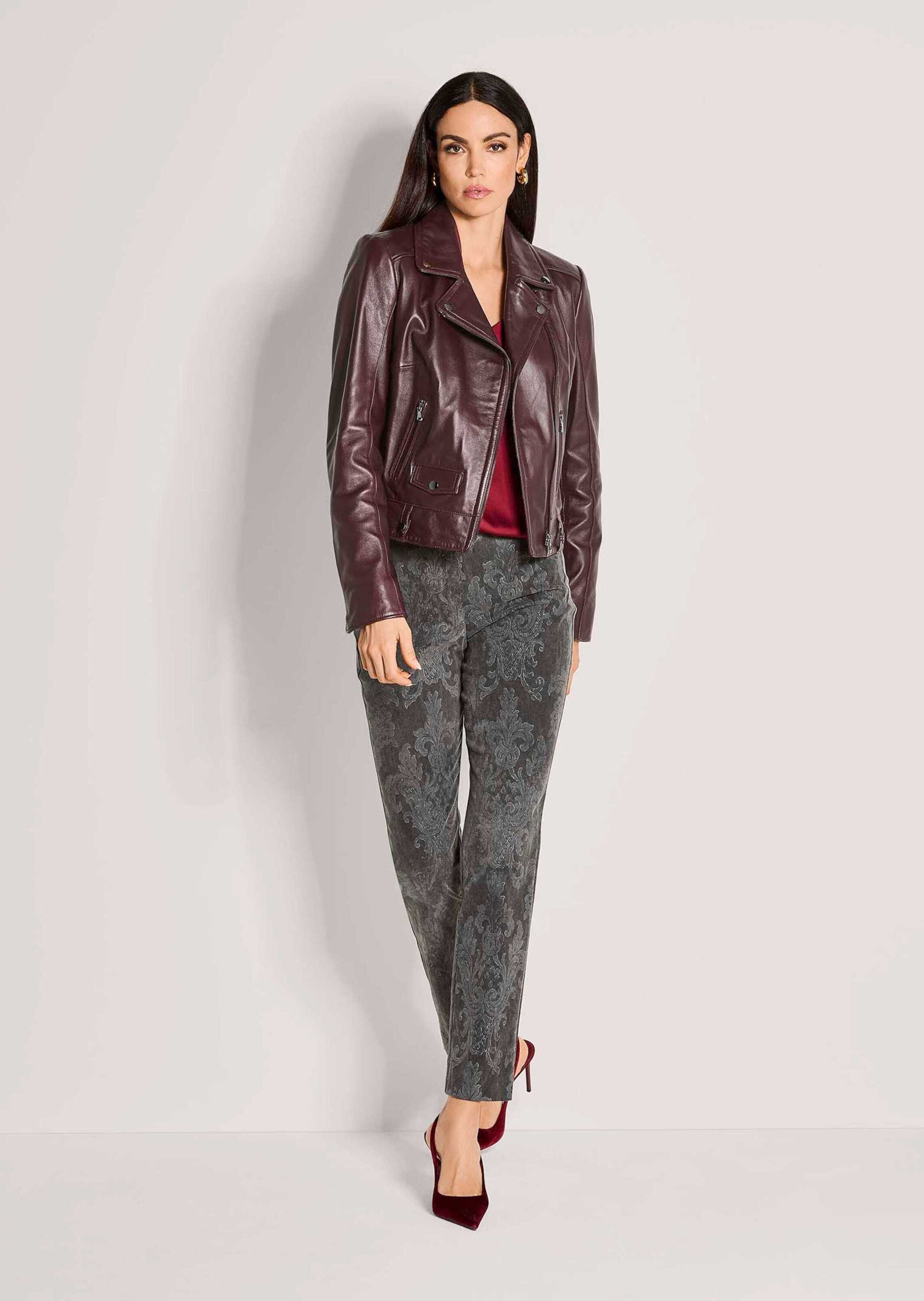 MADELEINE Lederjacke Verkürzte, elegante Lammnappa-Jacke Langarm Kurzjacke günstig online kaufen