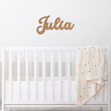 Namofactur LED Dekolicht Name Julia Deko Licht Kinder & Erwachsene Wandlampe I MDF Holz, LED fest integriert, Warmweiß