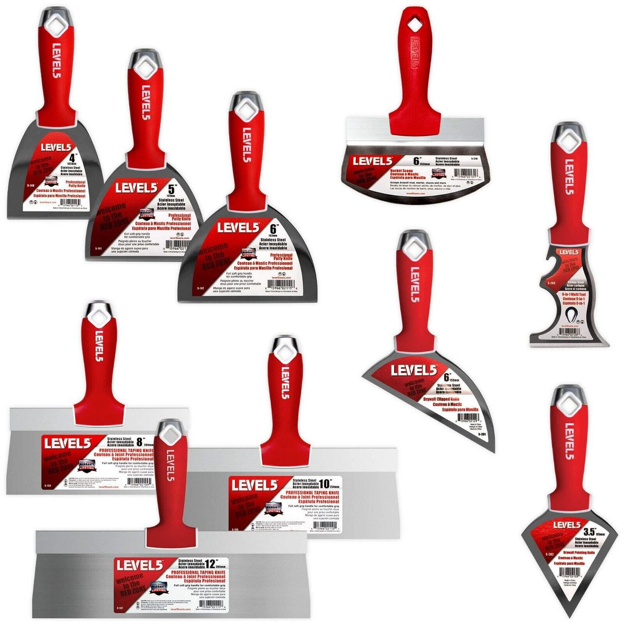 LEVEL5 Universalspachtel LEVEL5 Set Spachteln Handwerkzeuge 5-623