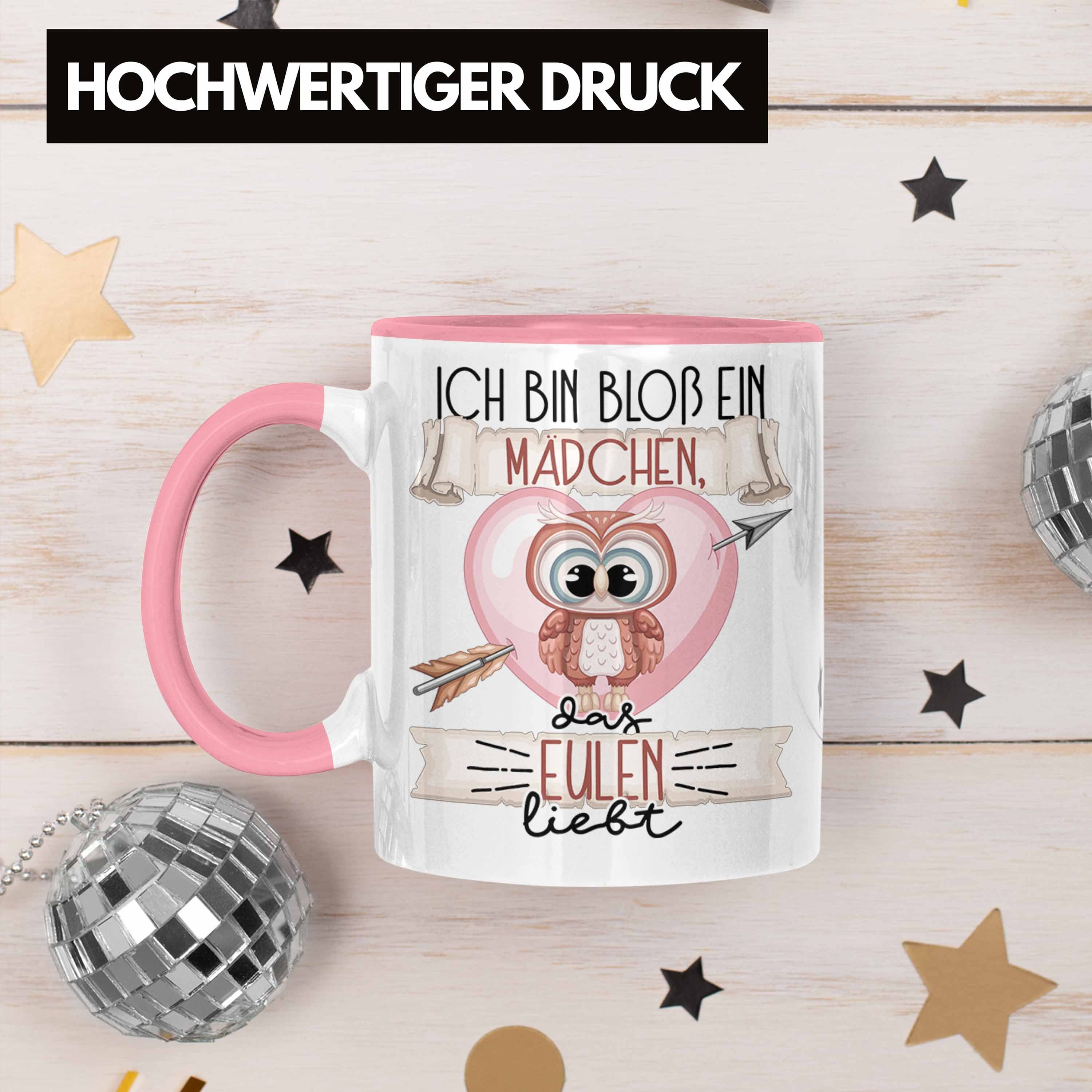 Geschenk Tasse Rosa Bin Eulen Liebt Tasse Ein Trendation Das Bloß Frauen Eulen E Ich Mädchen