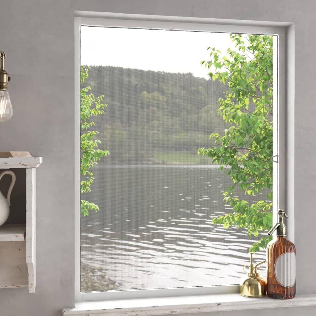 vidaXL Insektenschutz-Vorhang Insektenschutz für Fenster Weiß 80x100 cm