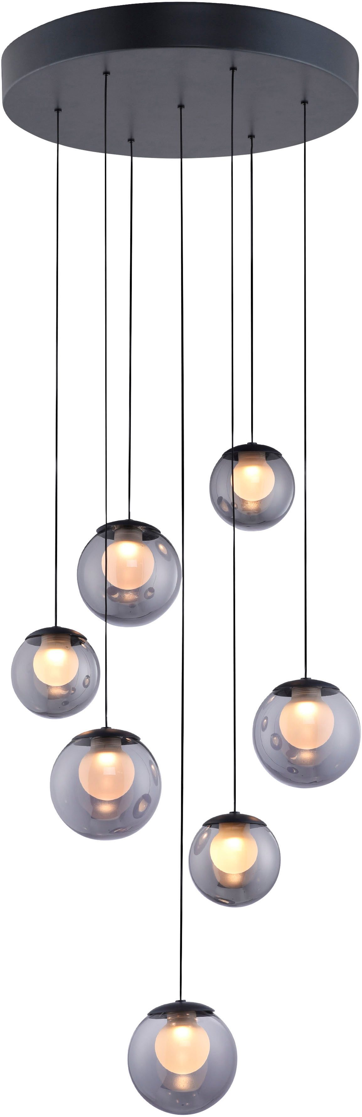 Neuhaus PURE LED Pendelleuchte PURE Popup, CCT - über Fernbedienung, LED fest integriert, warmweiß - kaltweiß, Comfort Lift, CCT, dimmbar über Fernbedienung