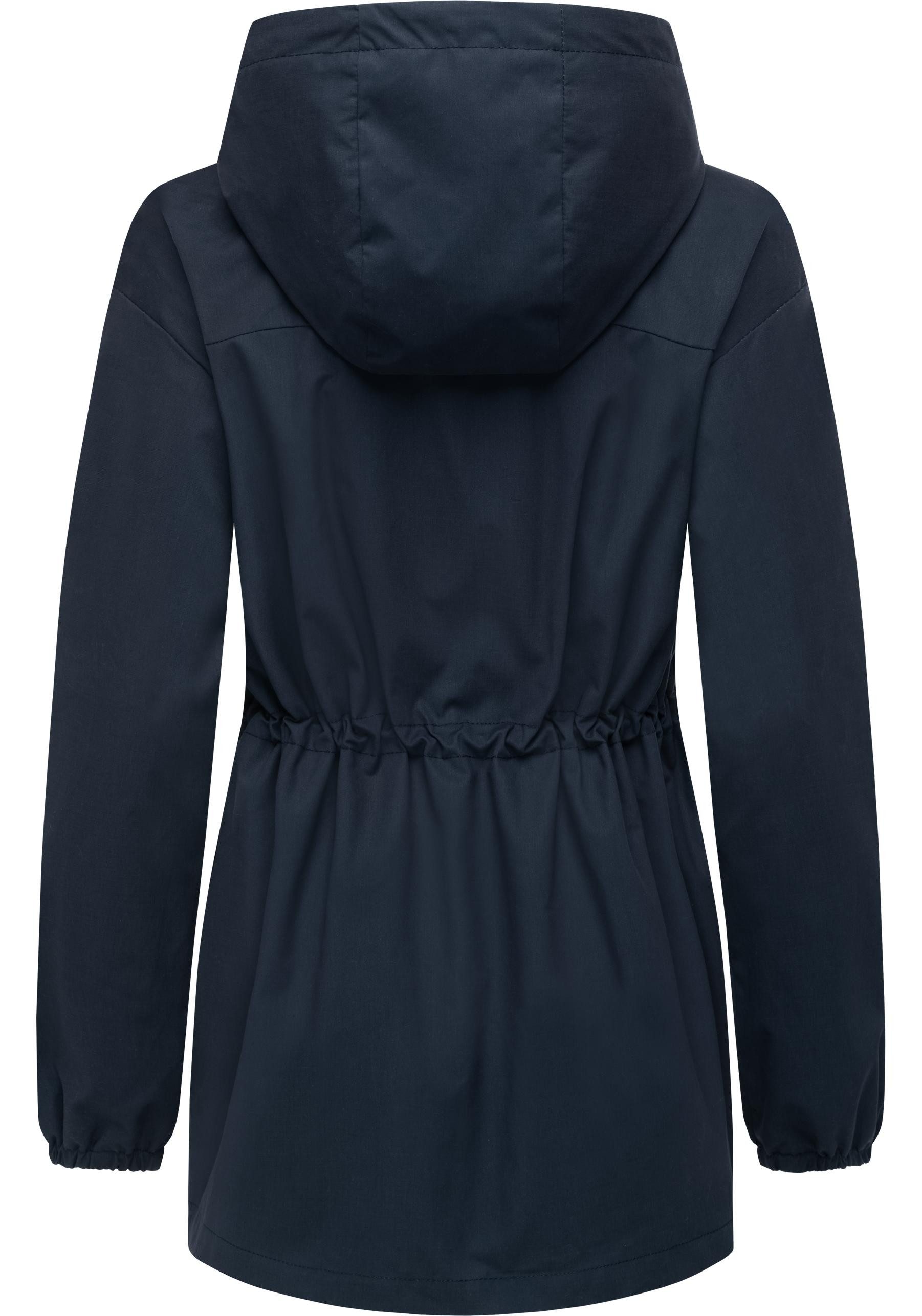 Ragwear Outdoorjacke Monadissimo B Leichte Kapuzenjacke mit Taillenzugband