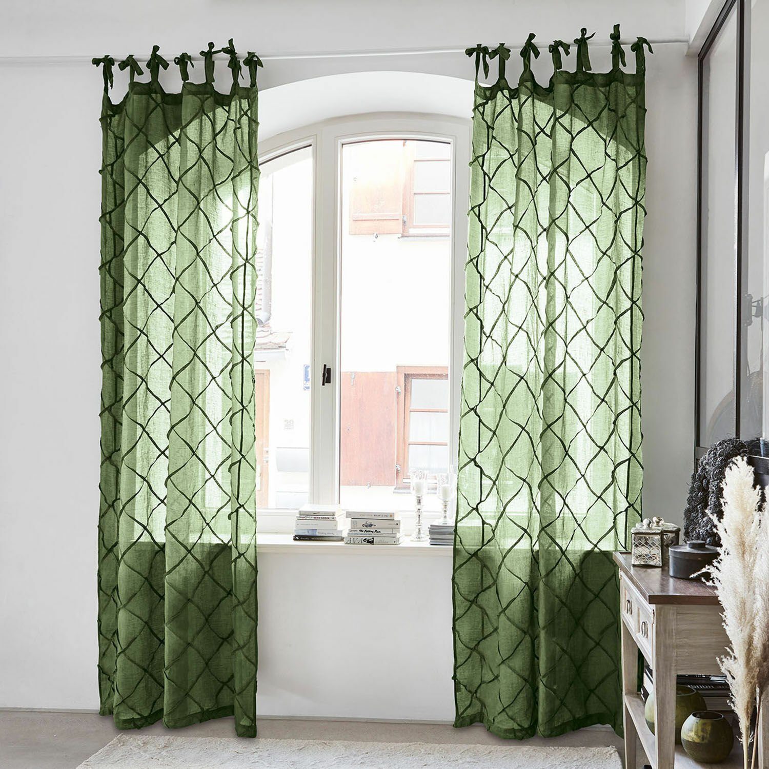Mirabeau Vorhang Gardine Sibel grün günstig online kaufen
