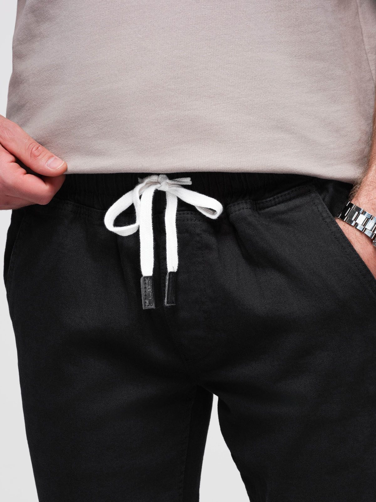 OMBRE Jeggings Herren-Jogginghose aus Denim mit Streifen