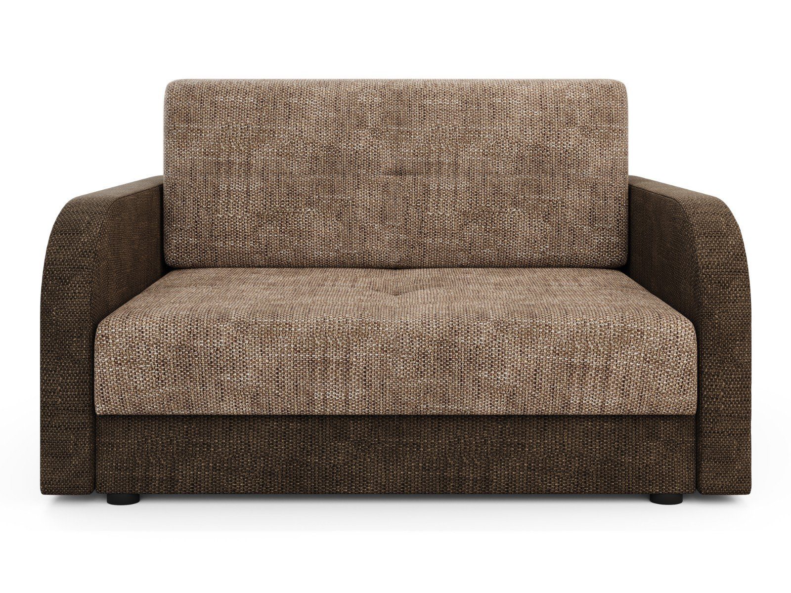 Sonderkonditionen pressiode Sofa Schlafsofa, Bettkasten und mit COUCH Braun 120cm Schlaffunktion TWICE