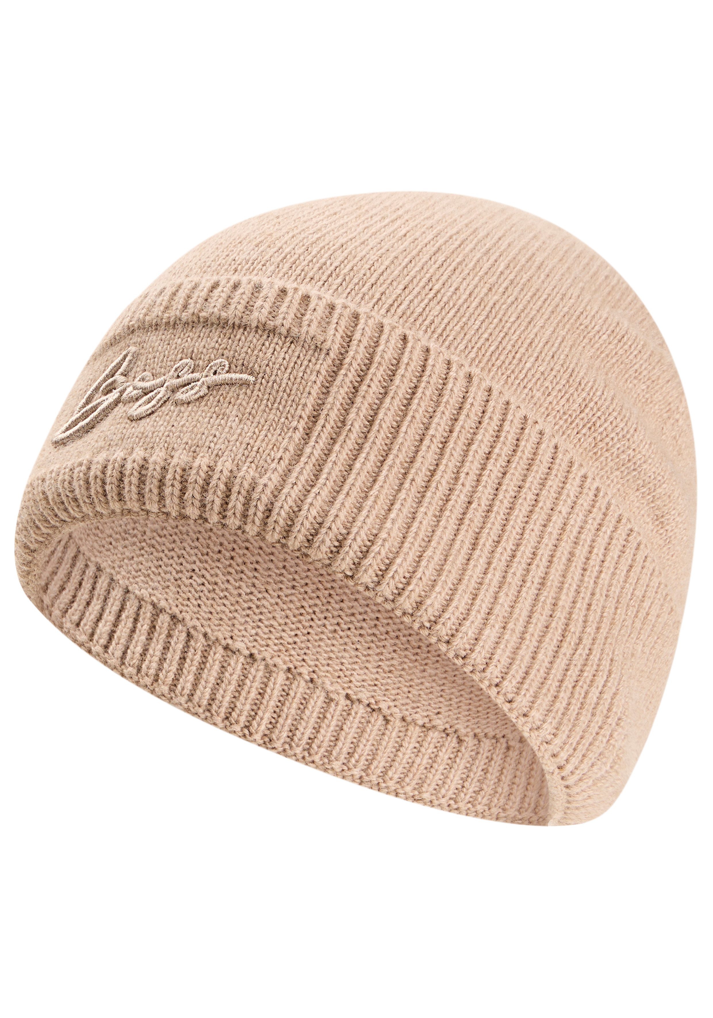 BOSS Strickmütze Landrenia Hat mit Woll- und Kaschmir-Anteil, unisex