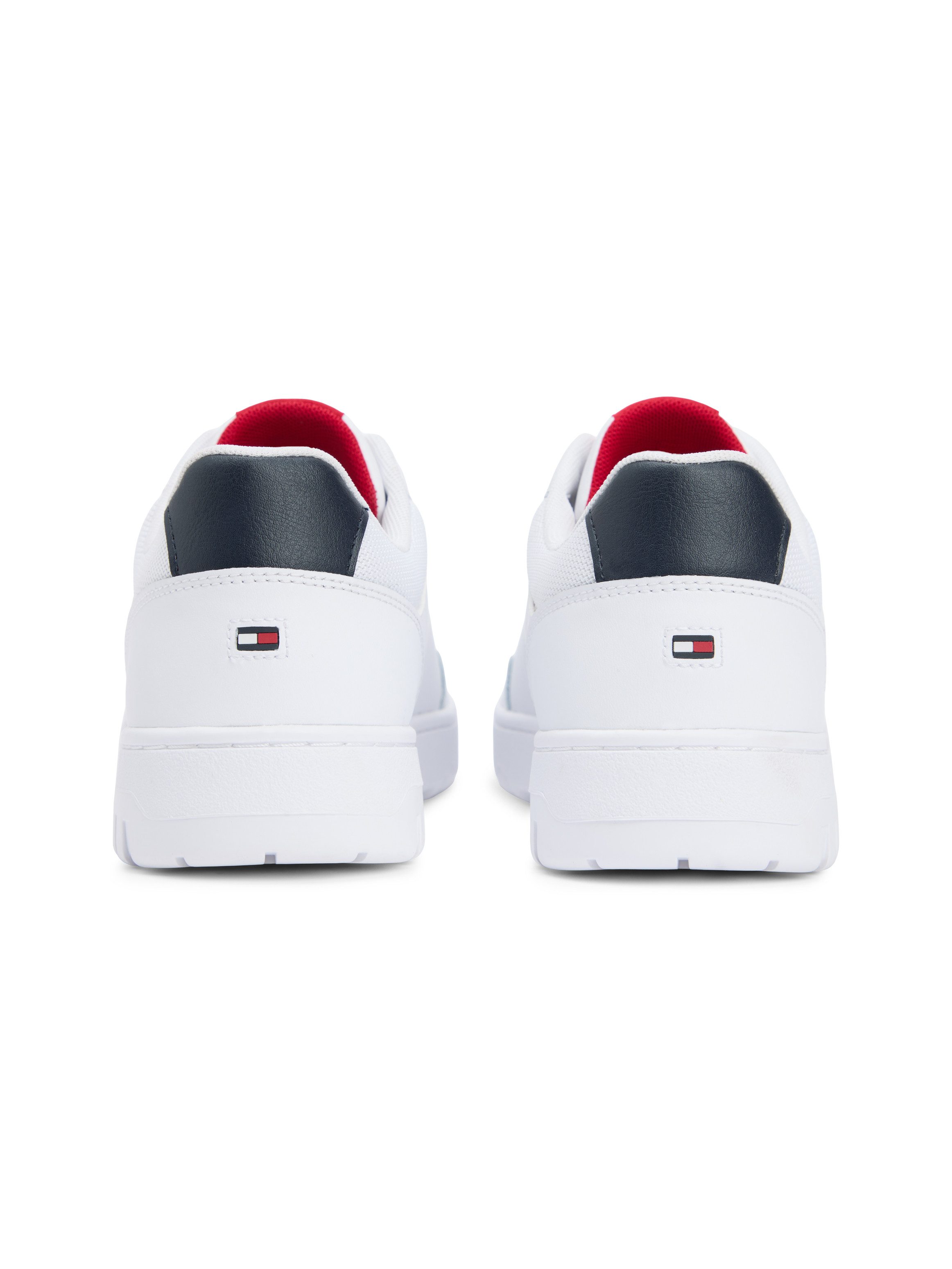 Tommy Hilfiger BASKET CORE LITE LTH Sneaker Freizeitschuh, Halbschuh, Schnürschuh mit Logo an der Schuhzuge