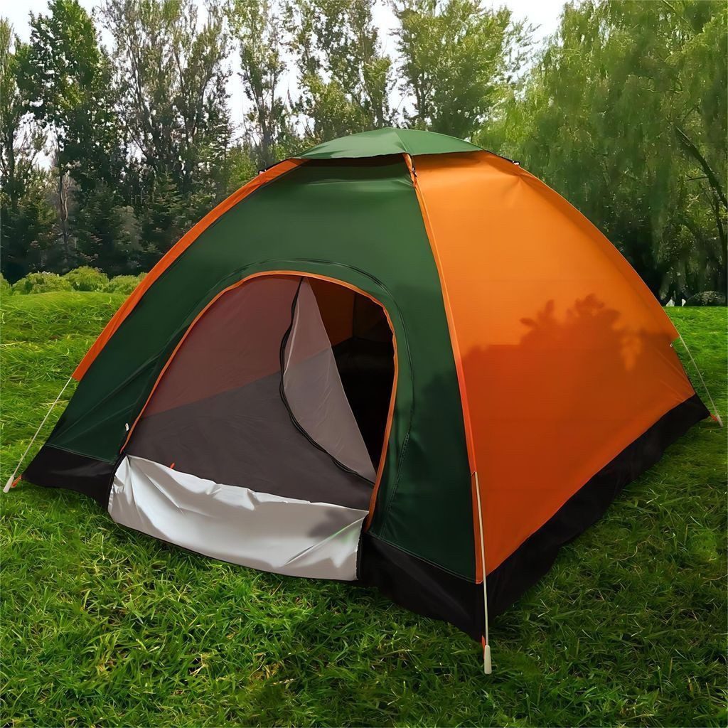 liebtech Biwakzelt Campingzelt für 3-4 Personen Automatik Kuppelzelt Pop-up Zelt Wurfzelt