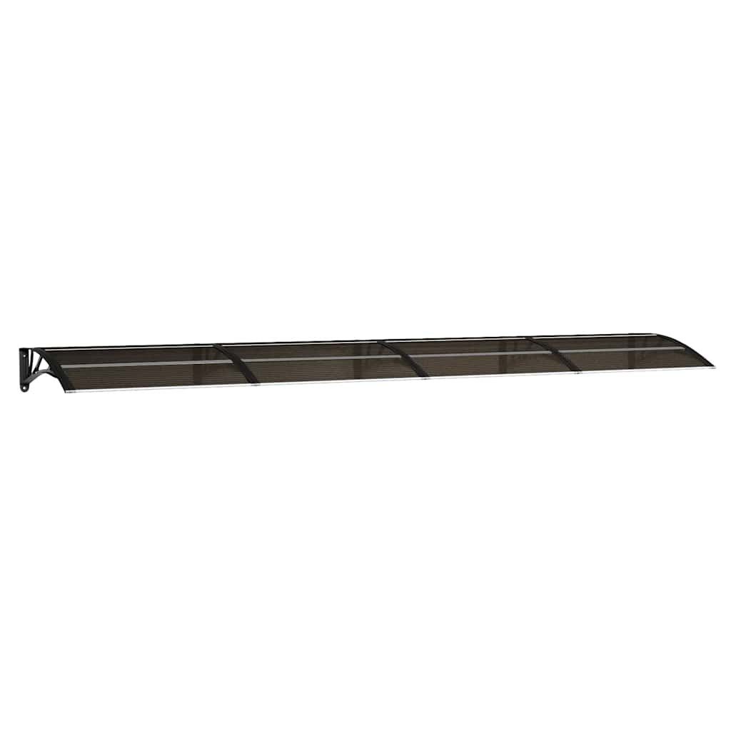 vidaXL Markise Türvordach Schwarz 400x75 cm Polycarbonat (1-St)