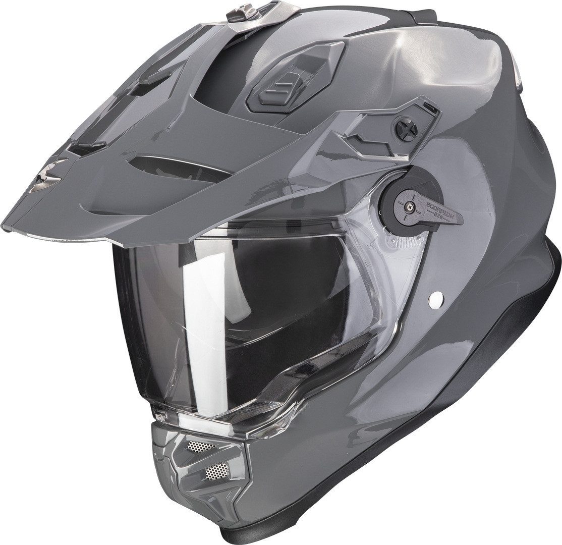 Scorpion Exo Motocrosshelm ADF-9000 Air Solid Motocross Helm, Integriertes Sonnenvisier