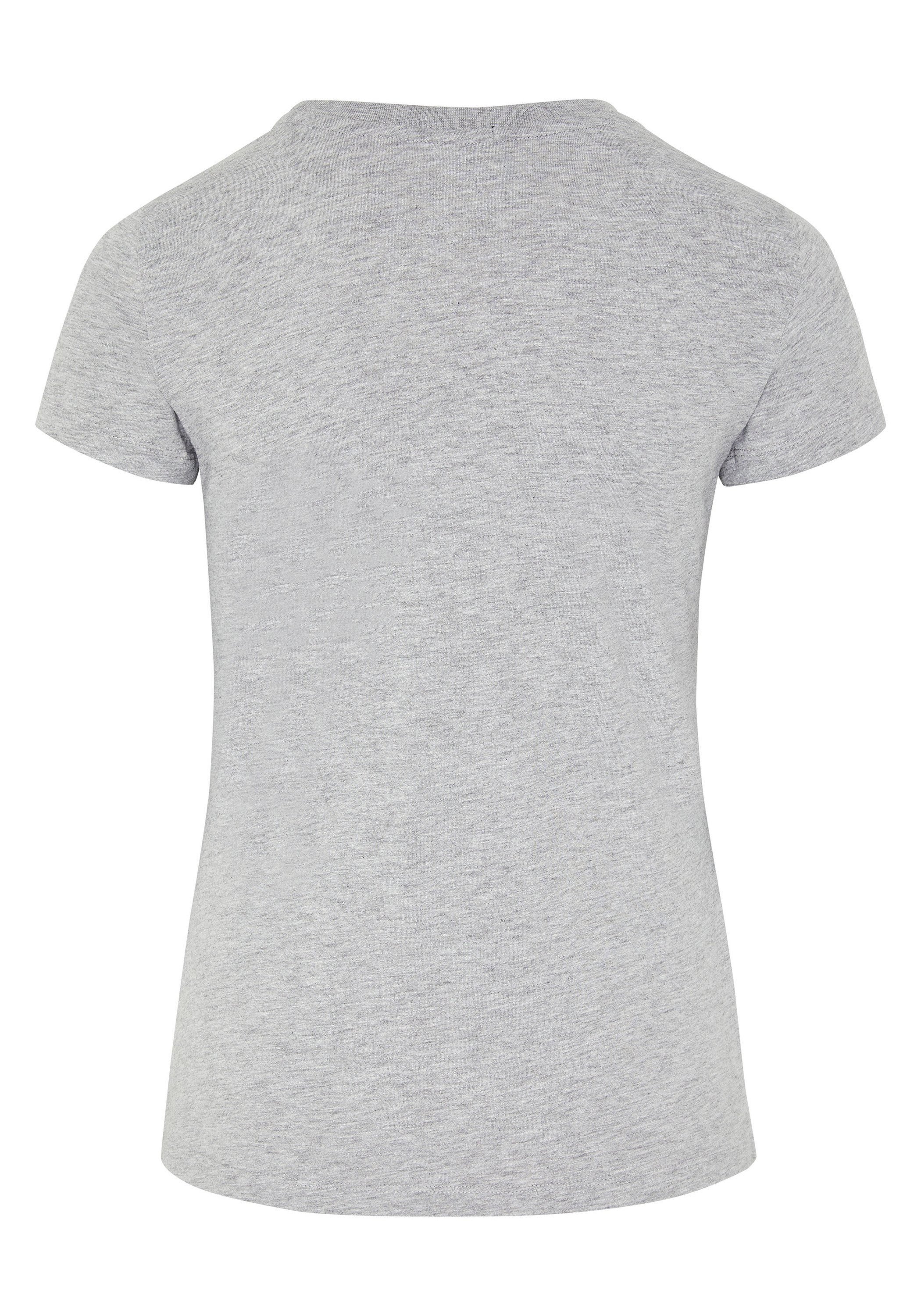 Chiemsee Print-Shirt T-Shirt mit 1 Jumper-Frontprint Gray Neutr
