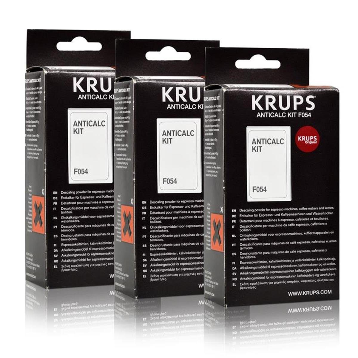 Krups Krups Anticalc Kit* F054 Entkalker, 3er Pack Entkalker