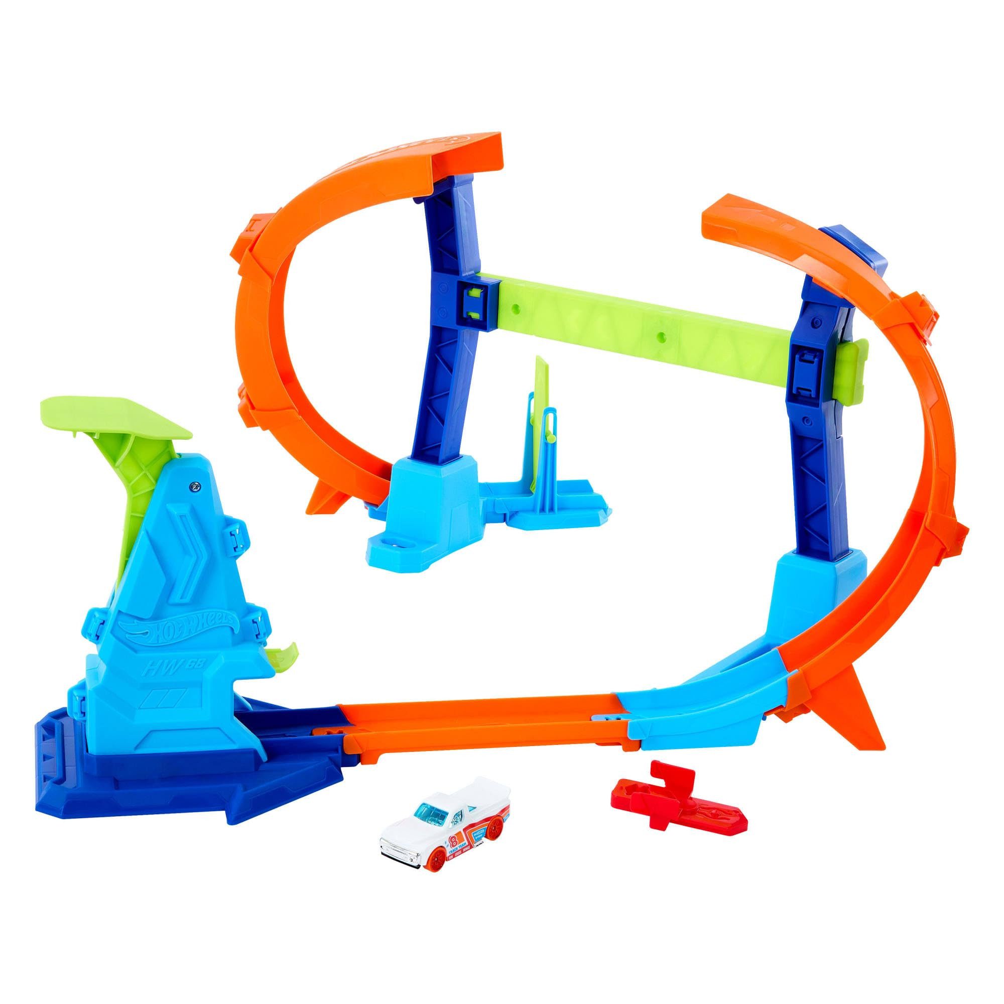 Hot Wheels Modellauto Action Stunttracks Sprung durch die Spirale, Hot Wheels Spielset