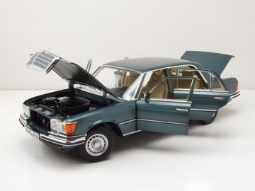 Norev Modellauto Mercedes 450 SEL 6.9 S-Klasse W116 1979 petrol blau Modellauto 1:18, Maßstab 1:18
