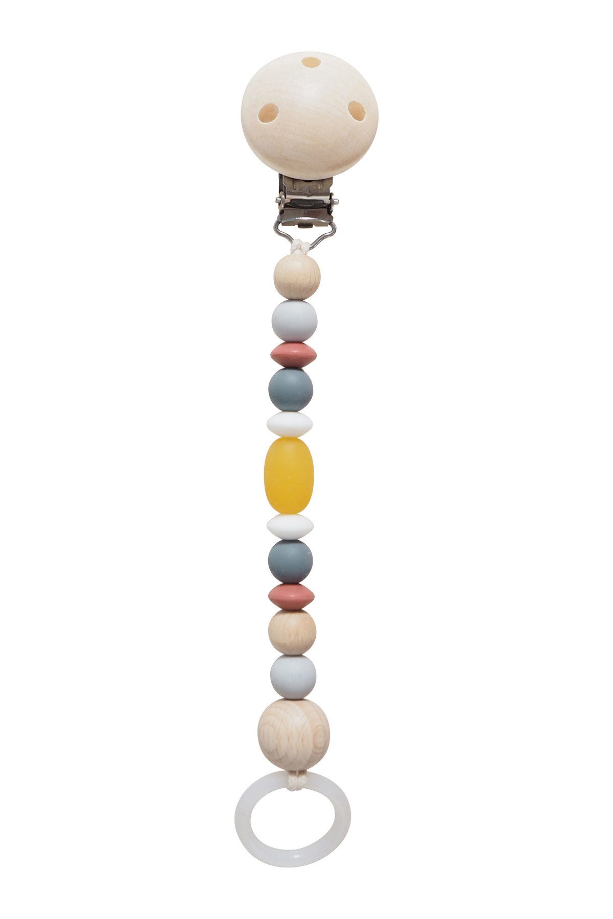 Schnullerbefestigung Schnullerkette mustard /- rust