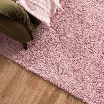 Hochflor-Teppich Noel, 3 Farben, 3 Größen, Ideal für Wohn- oder Schlafzimmer, Karat, Rechteckig, Höhe: 28 mm, pflegeleicht, Wohnzimmer