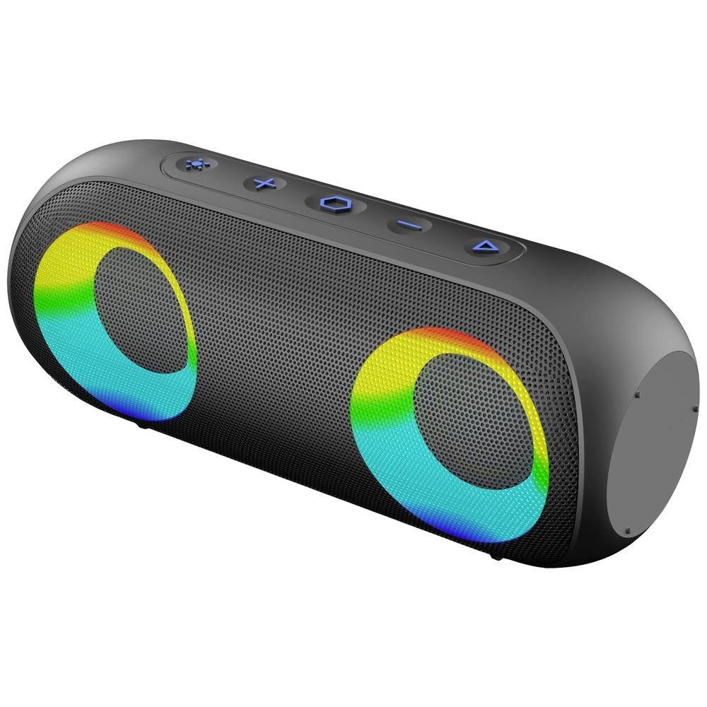 RYGHT Bluetooth® RGB Lautsprecher Bluetooth-Lautsprecher (AUX, Freisprechfunktion, tragbar, wasserdicht)