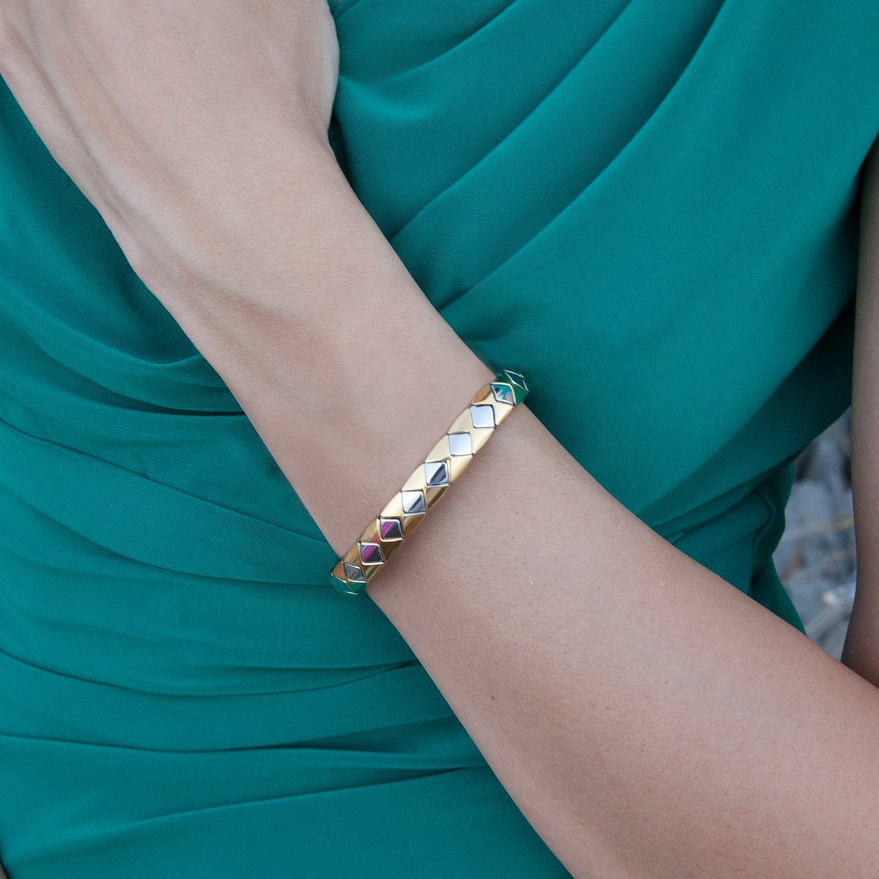 MAGNETIX WELLNESS Edelstahlarmband Flexi Magnet-Armband Carré günstig online kaufen