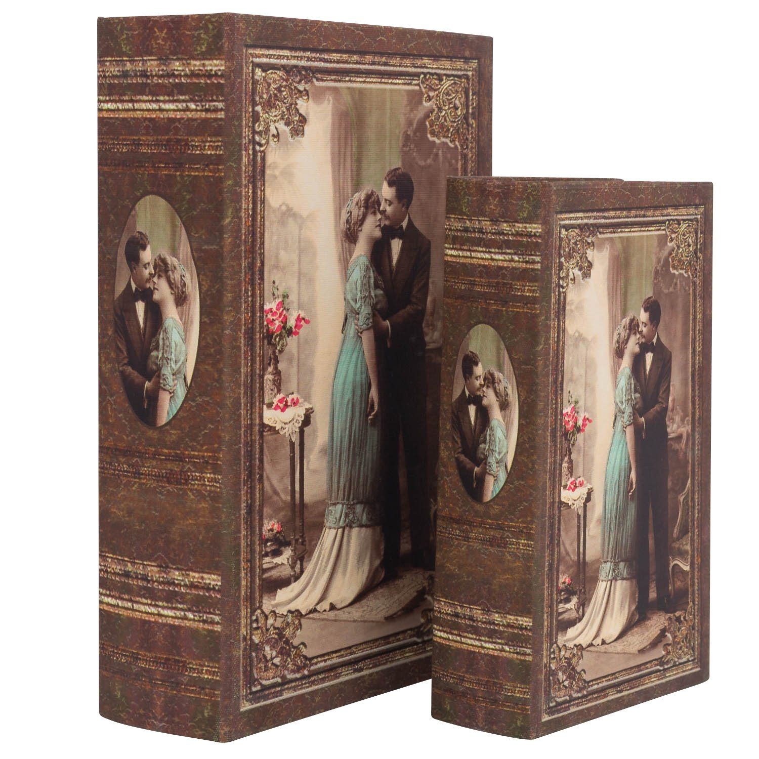 Aubaho Dekoobjekt 2x Buchattrappe Hochzeit Liebe Buchtresor Buchsafe Geheimsafe Box Buch. € 41,00