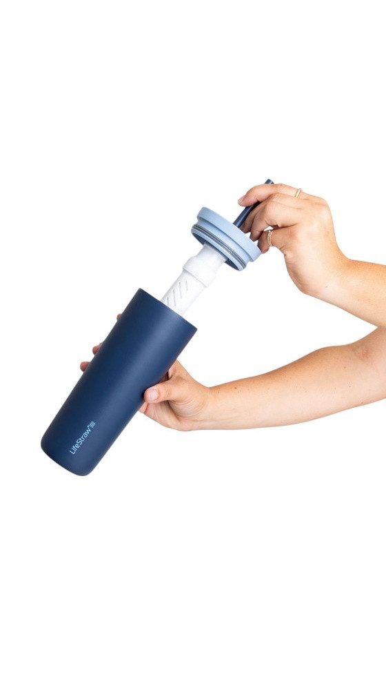 LifeStraw Trinkflasche Thermobecher Go Steel Tumbler Isolierter aus Edelstahl, mit